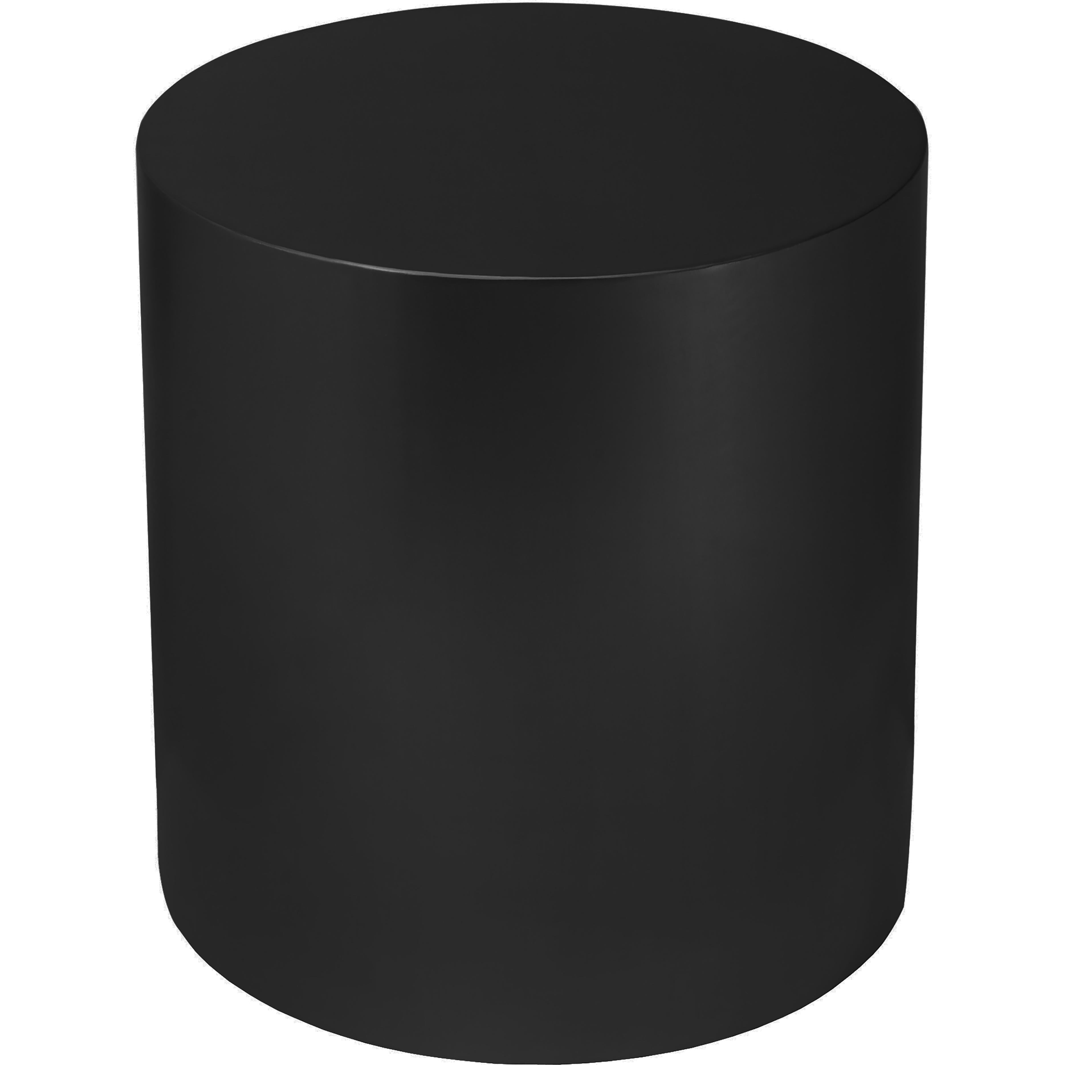 Meridian Cylinder Matte Black End Table