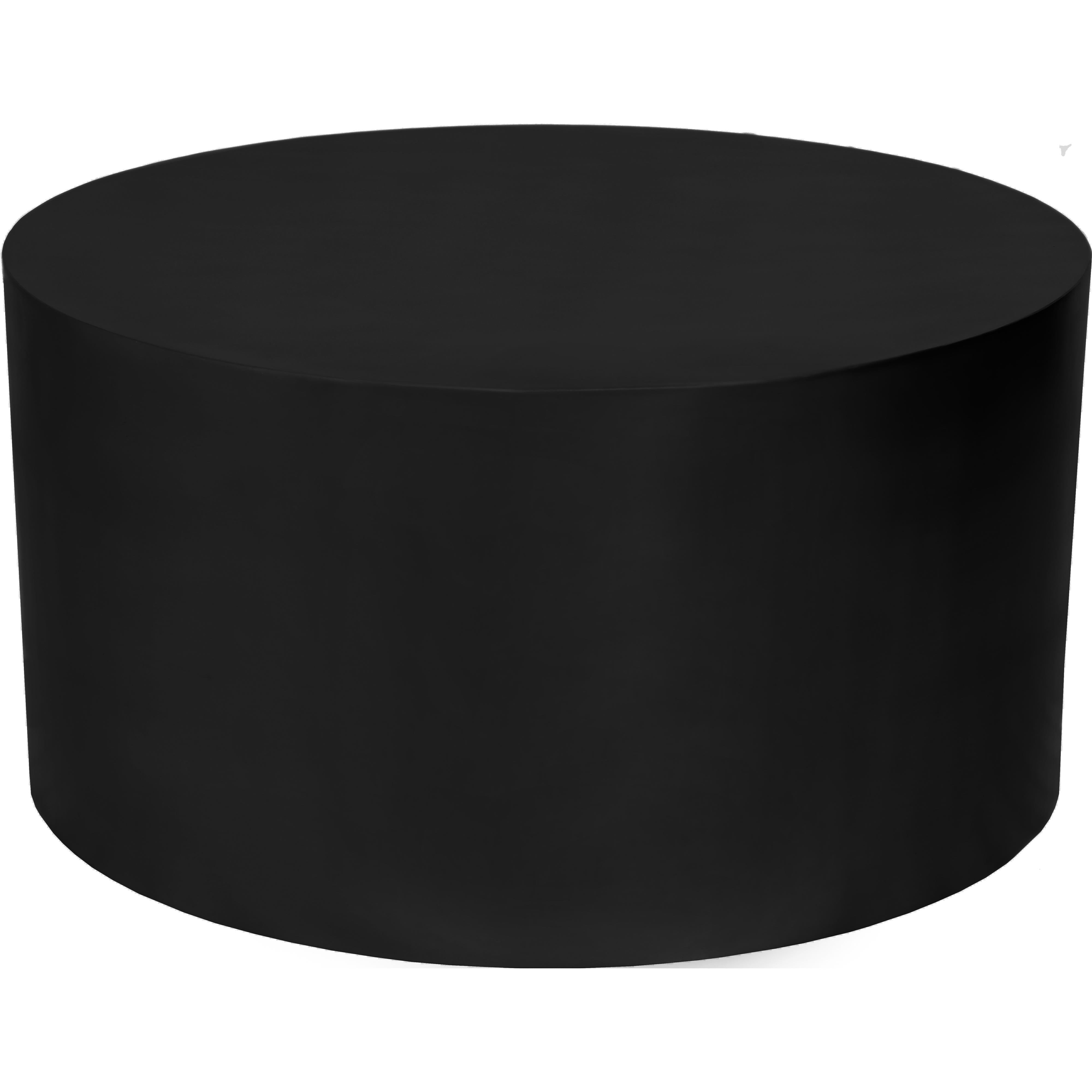 Meridian Cylinder Matte Black Coffee Table