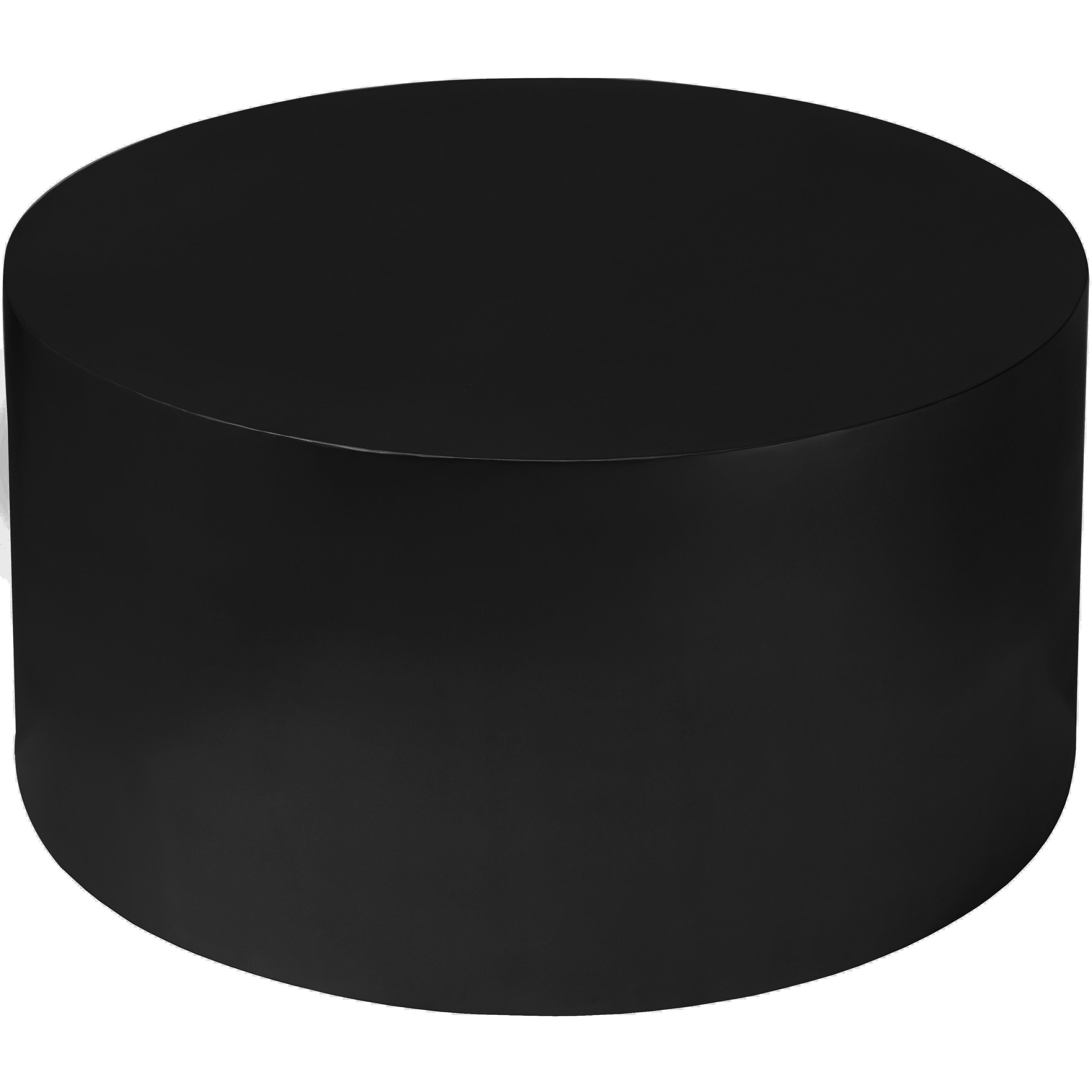 Meridian Cylinder Matte Black Coffee Table