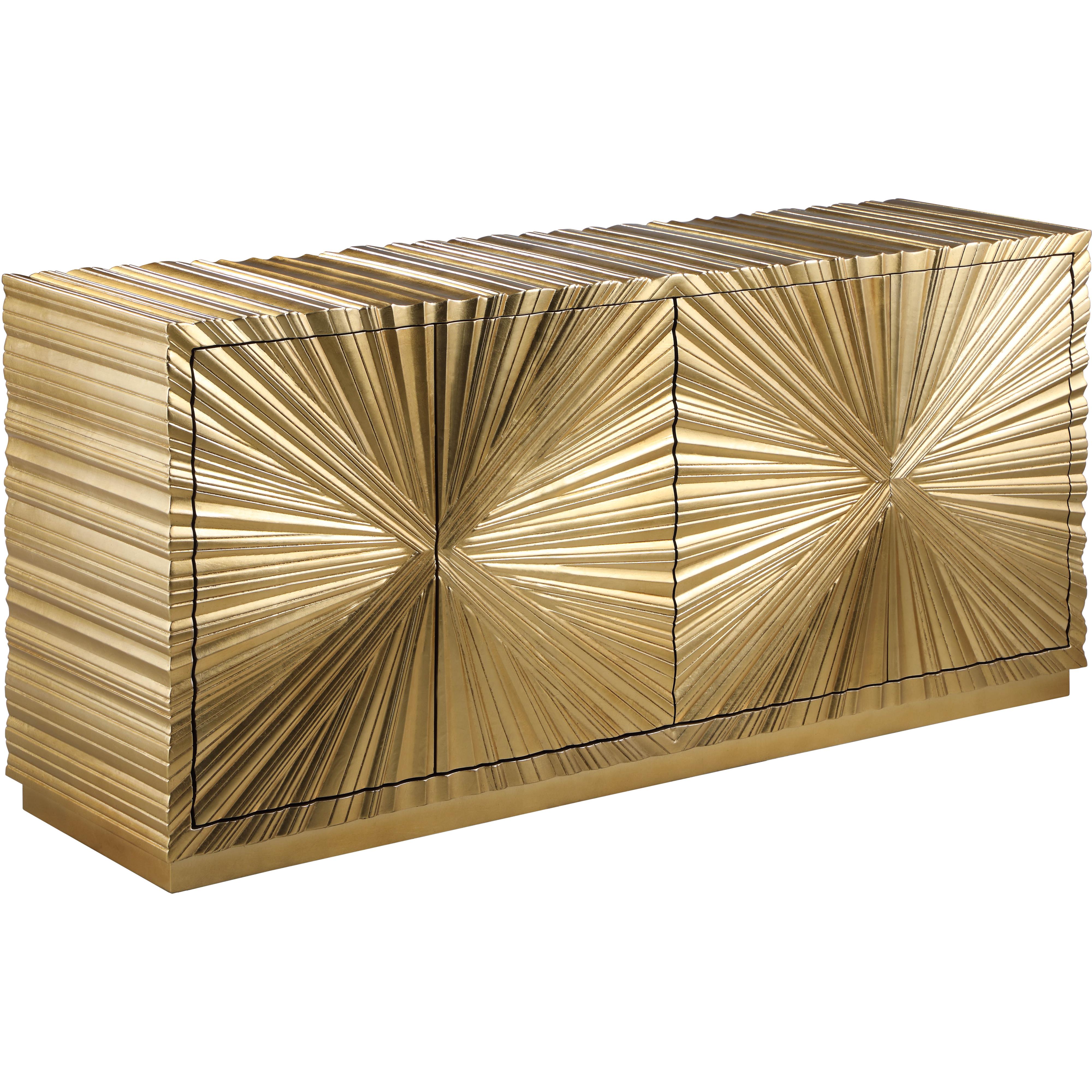 Meridian Golda Gold Leaf Sideboard/Buffet