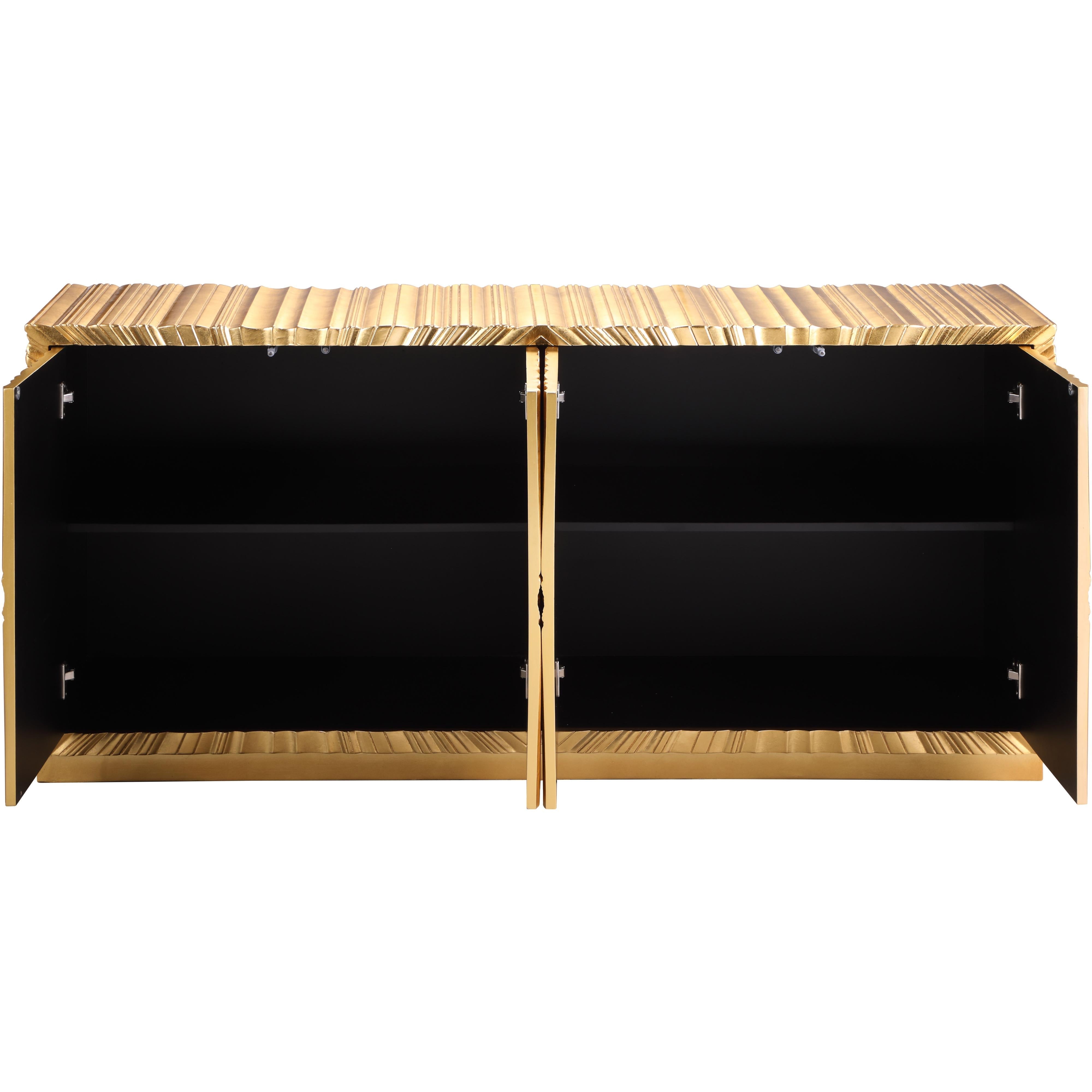 Meridian Golda Gold Leaf Sideboard/Buffet