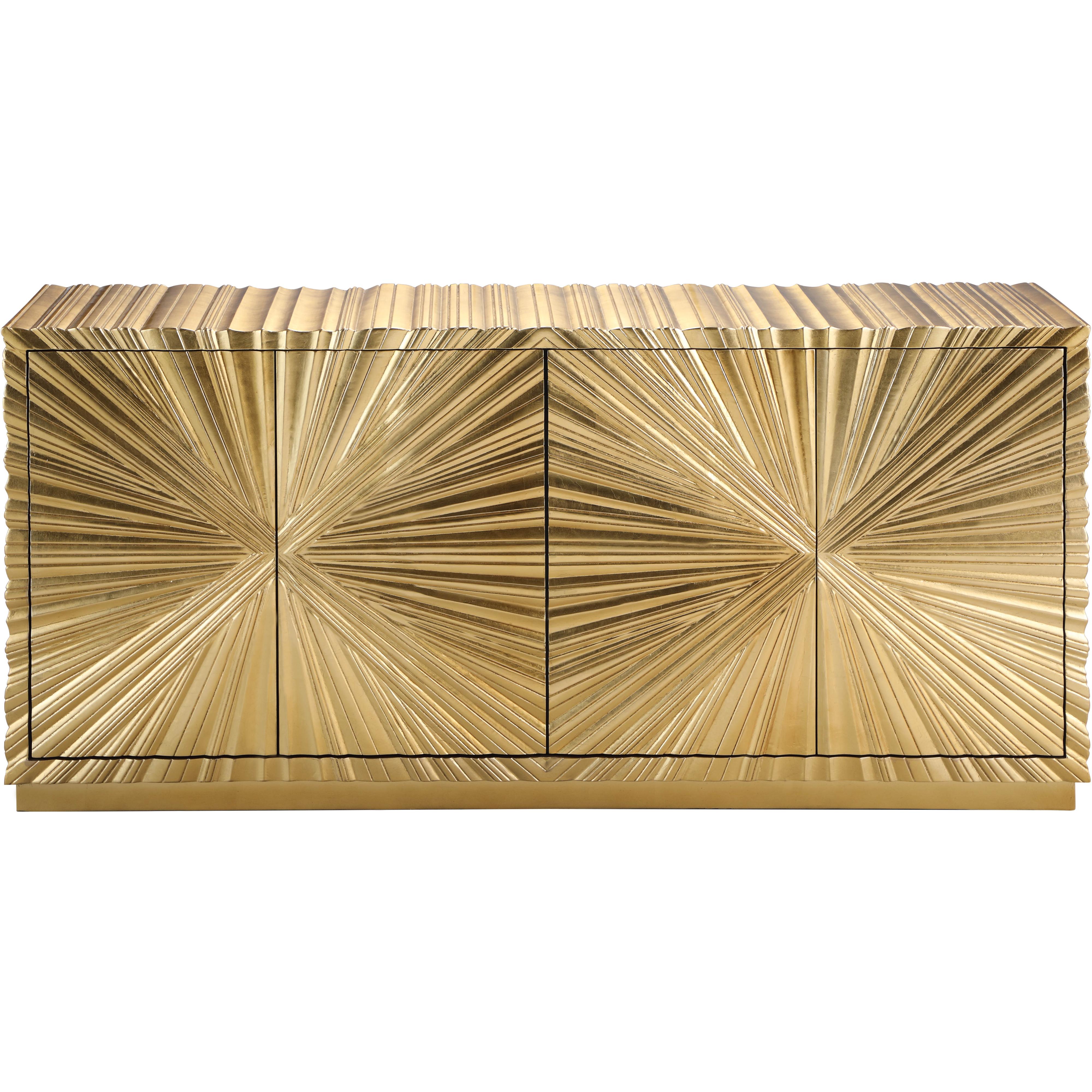 Meridian Golda Gold Leaf Sideboard/Buffet