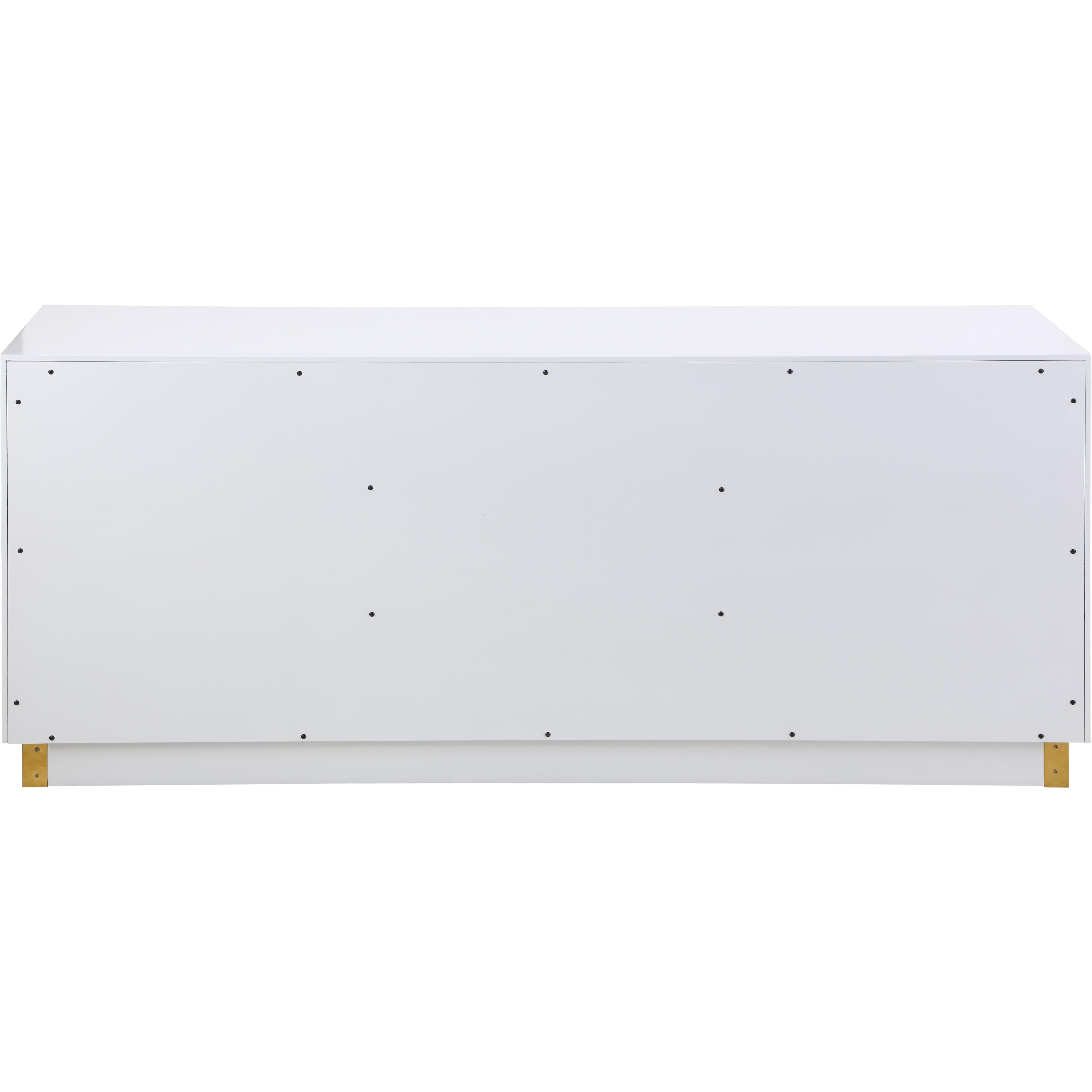 Meridian Cosmopolitan White Lacquer Sideboard/Buffet
