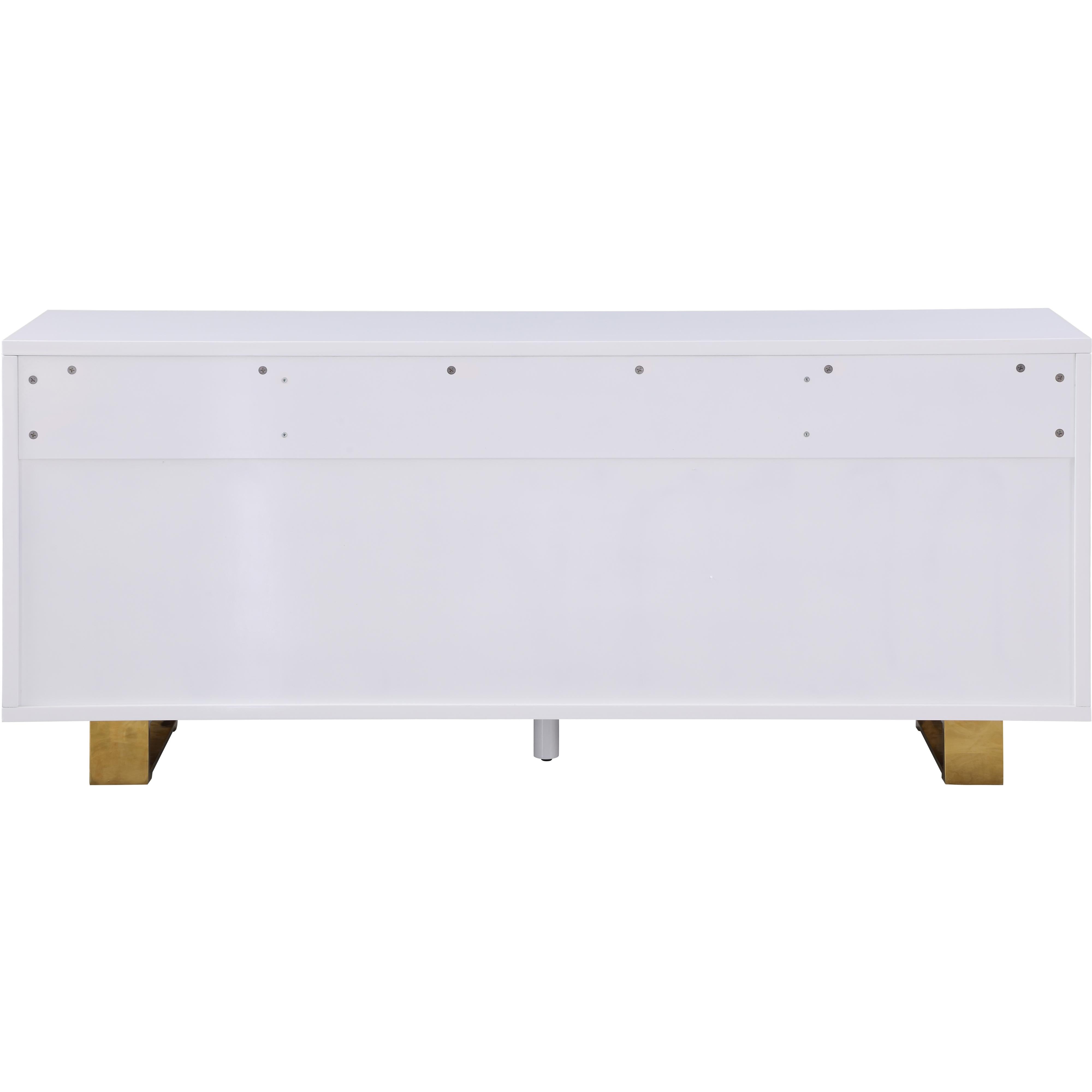 Meridian Excel White Lacquer Sideboard/Buffet