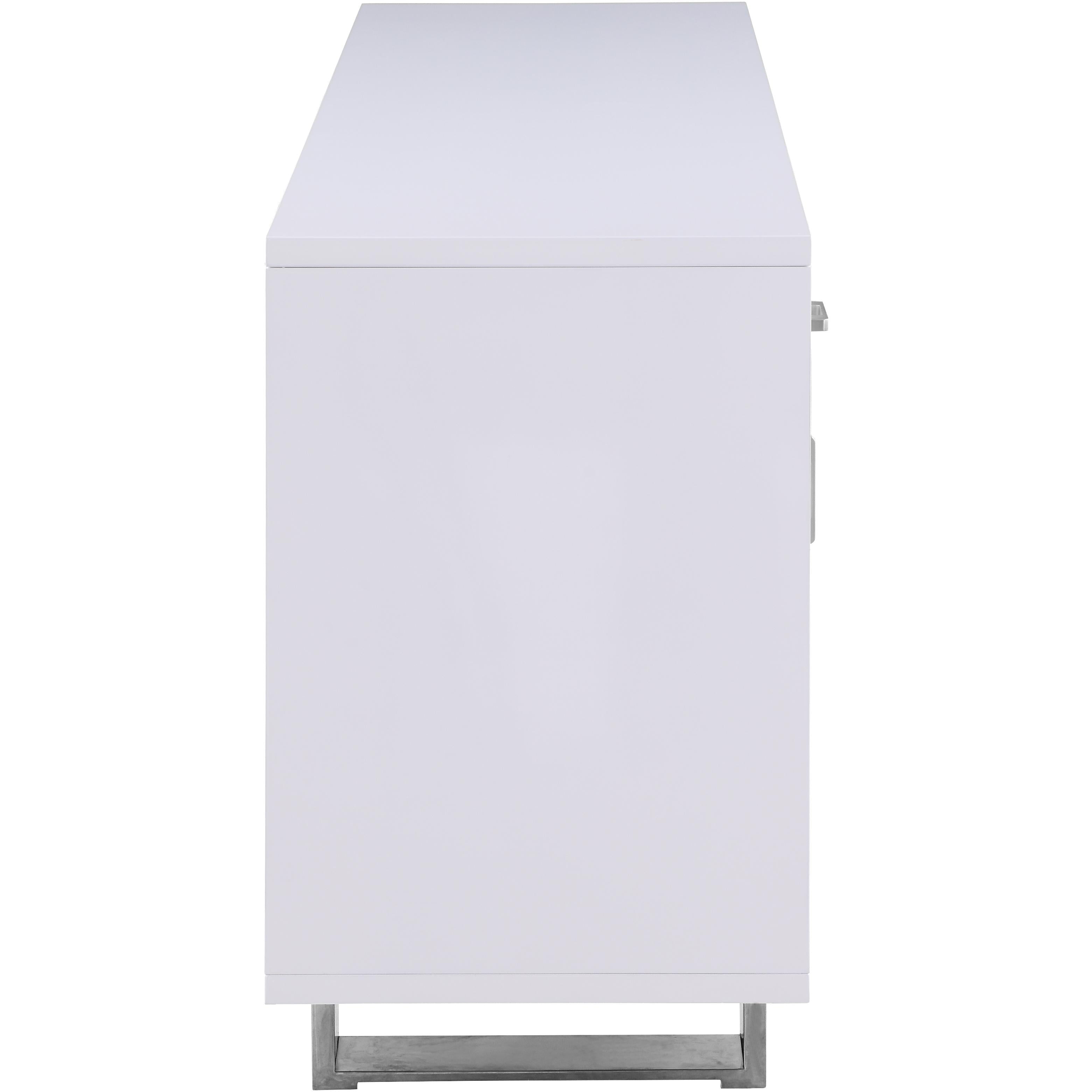 Meridian Excel White Lacquer Sideboard/Buffet