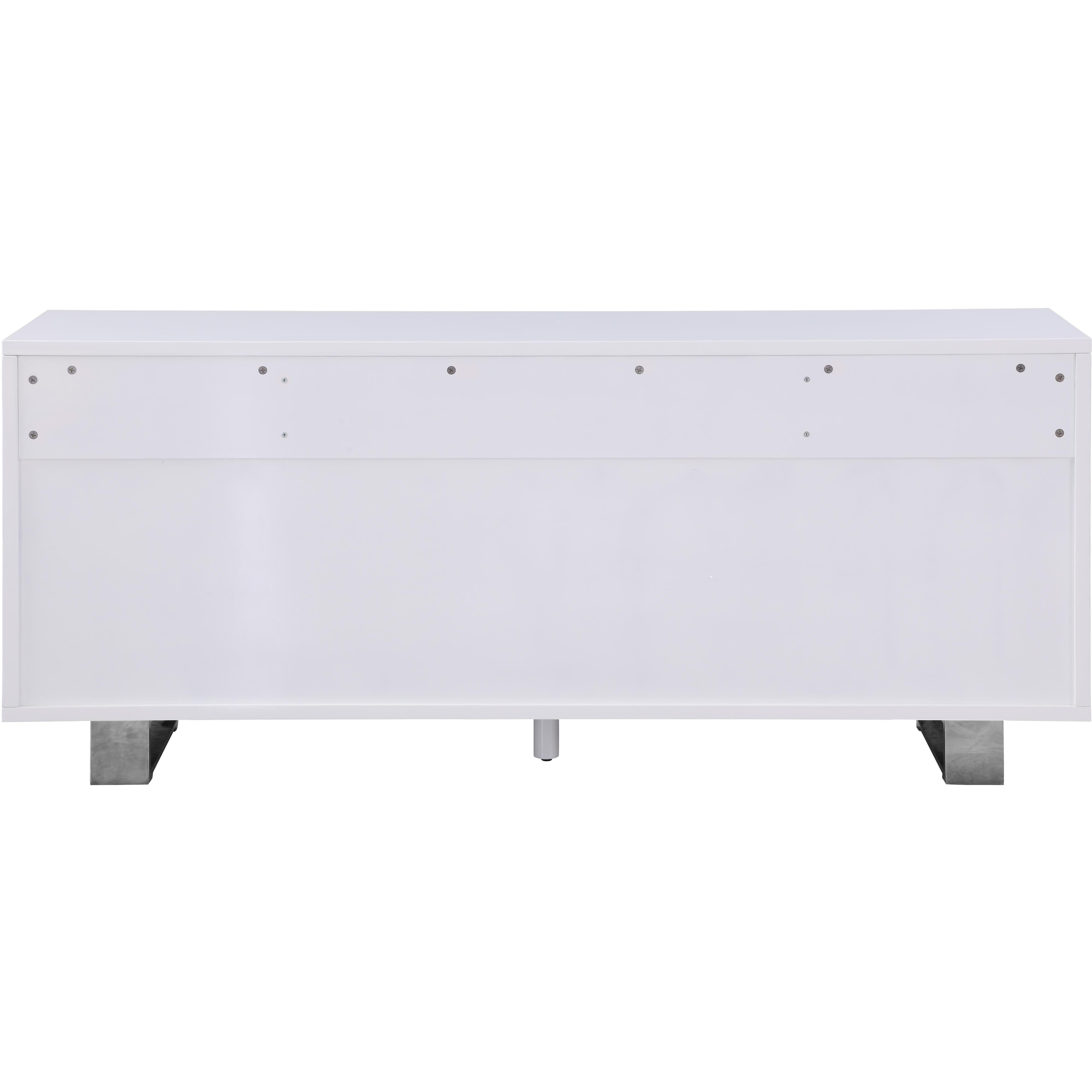 Meridian Excel White Lacquer Sideboard/Buffet