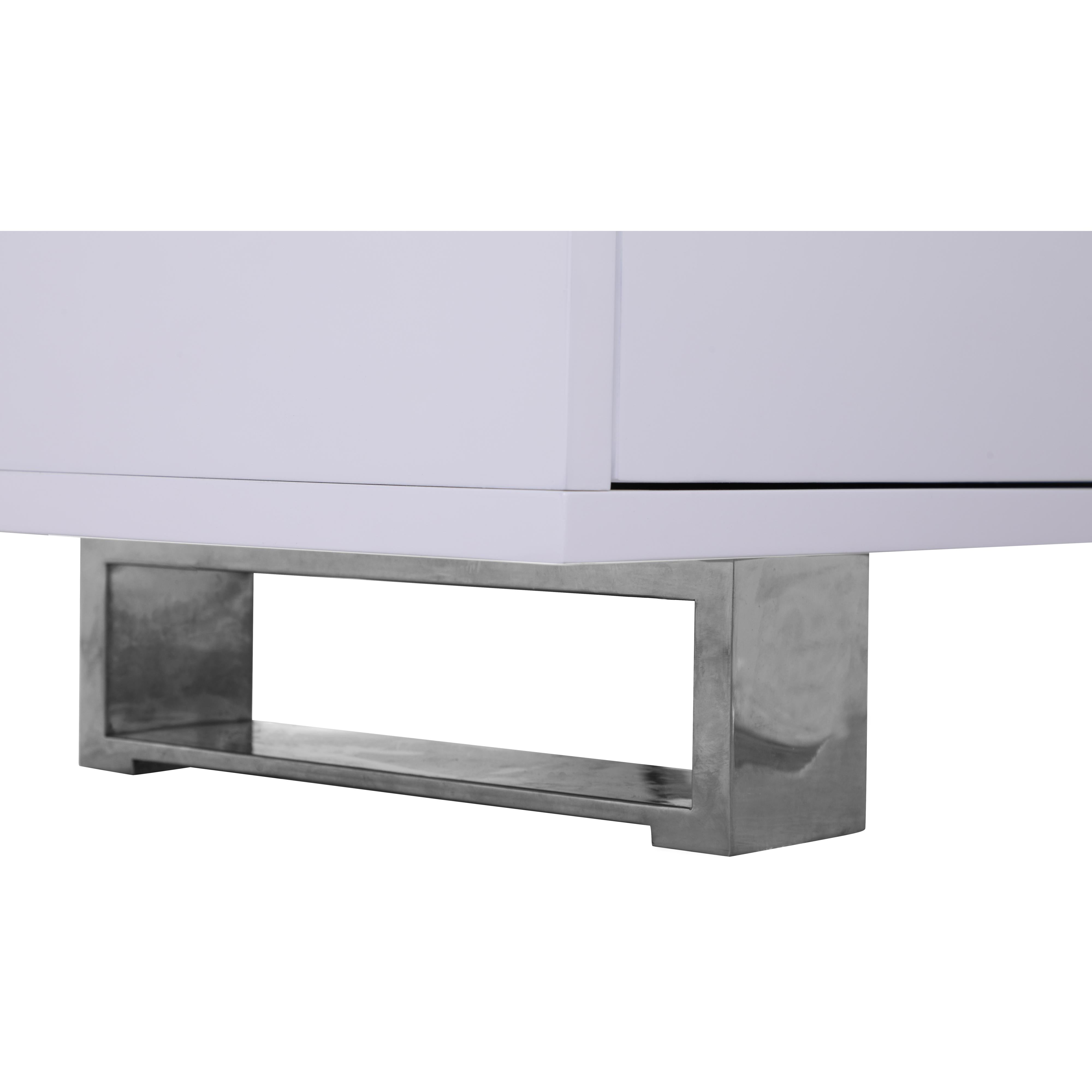Meridian Excel White Lacquer Sideboard/Buffet