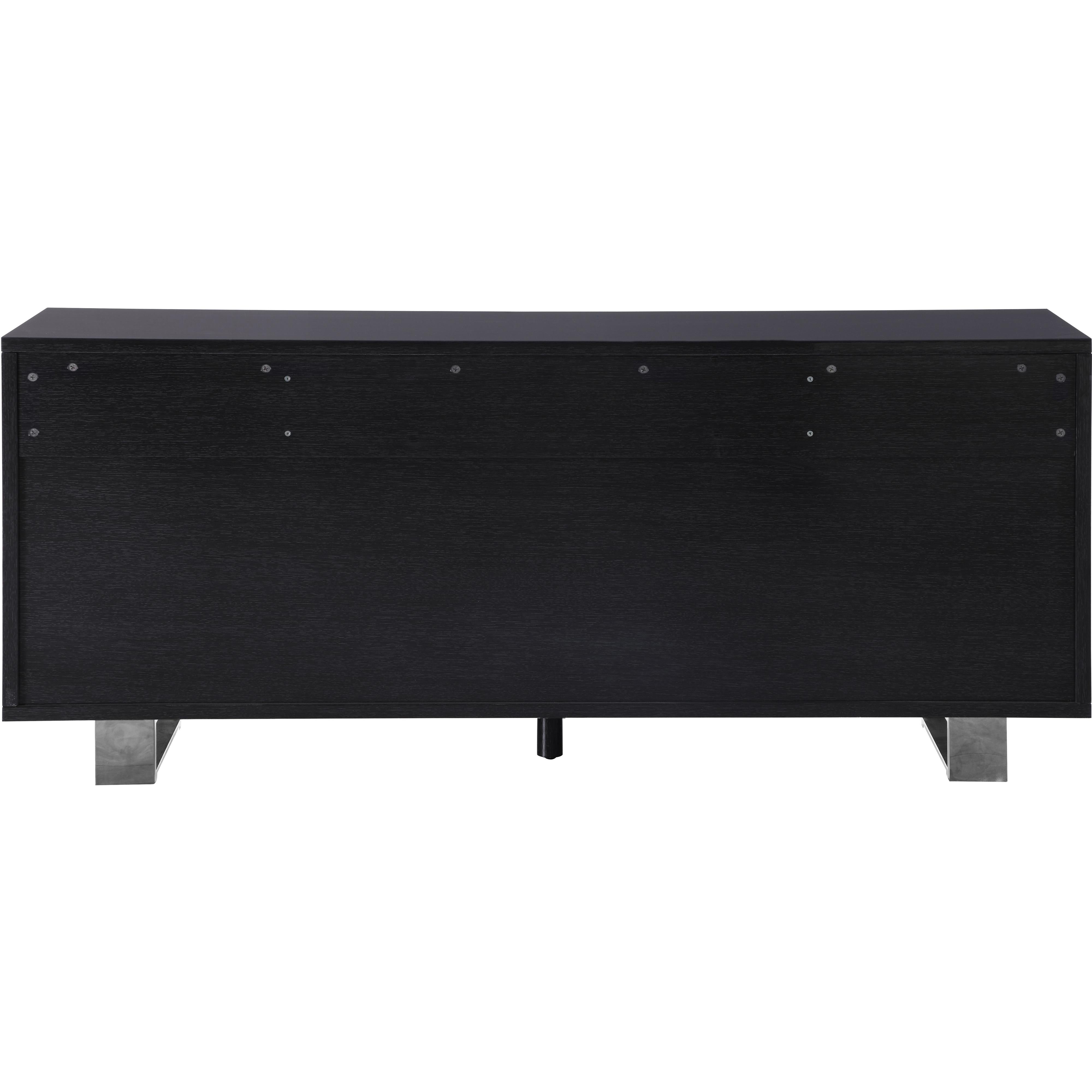 Meridian Excel Grey Oak Veneer Lacquer Sideboard/Buffet