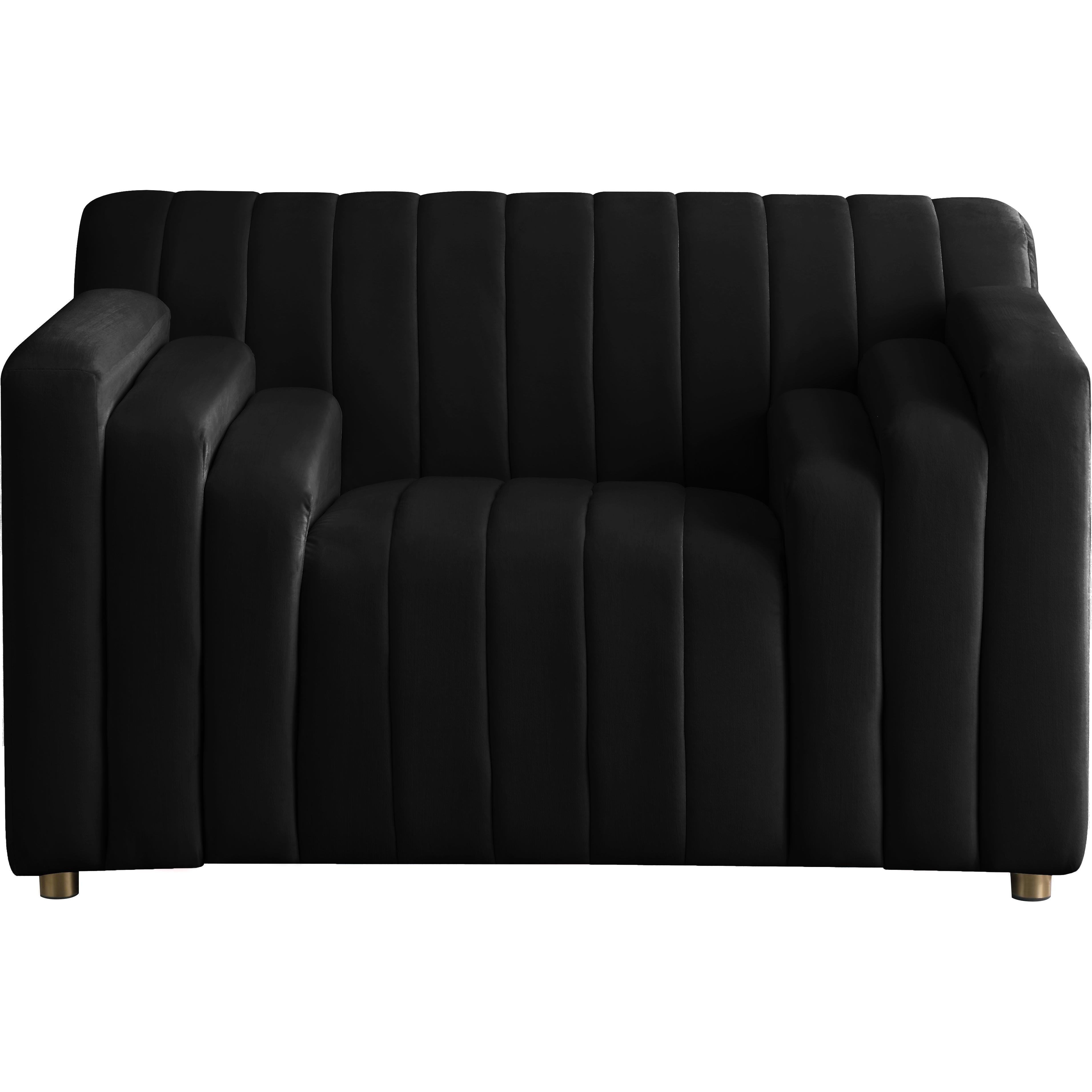 Meridian Naya Black Velvet Chair
