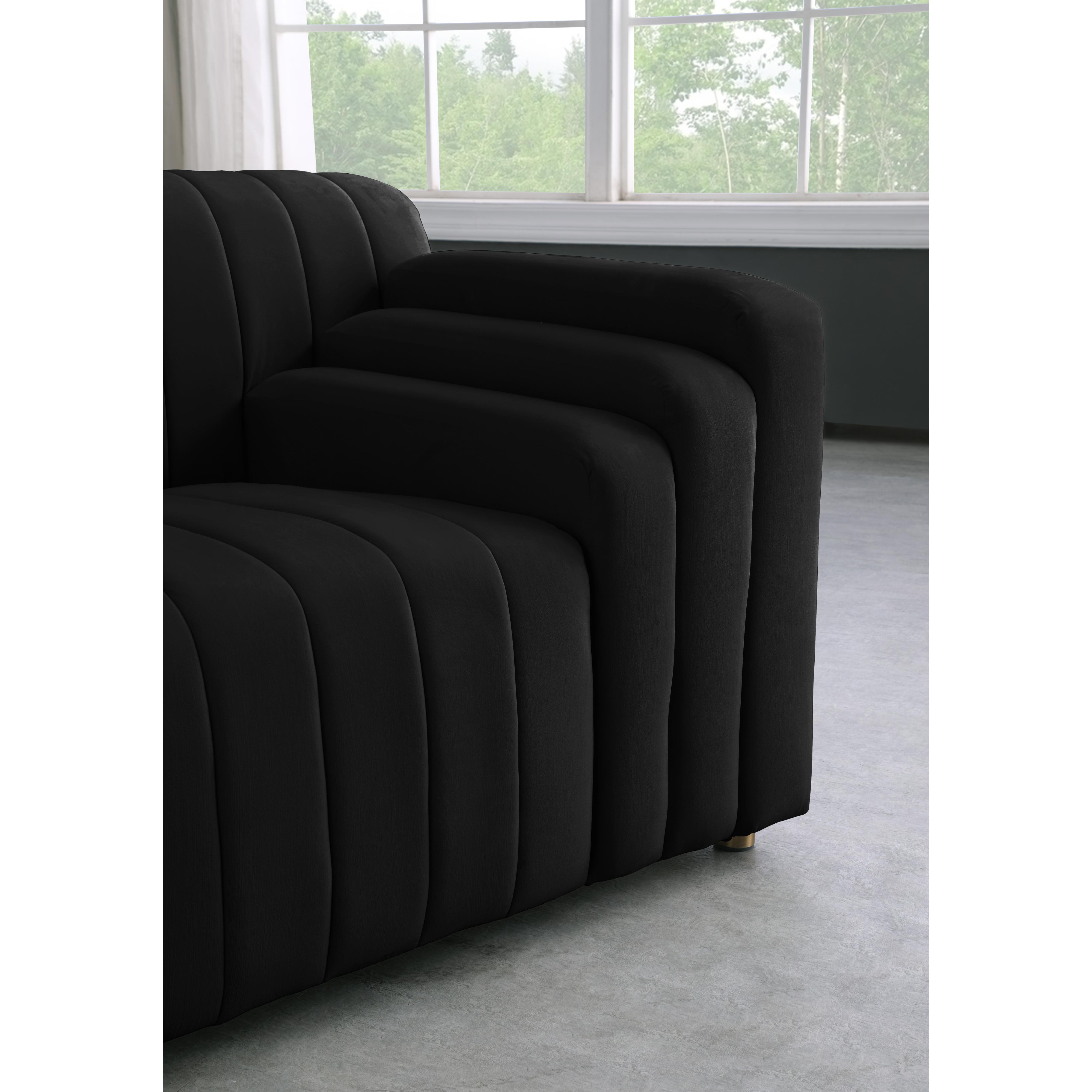 Meridian Naya Black Velvet Chair