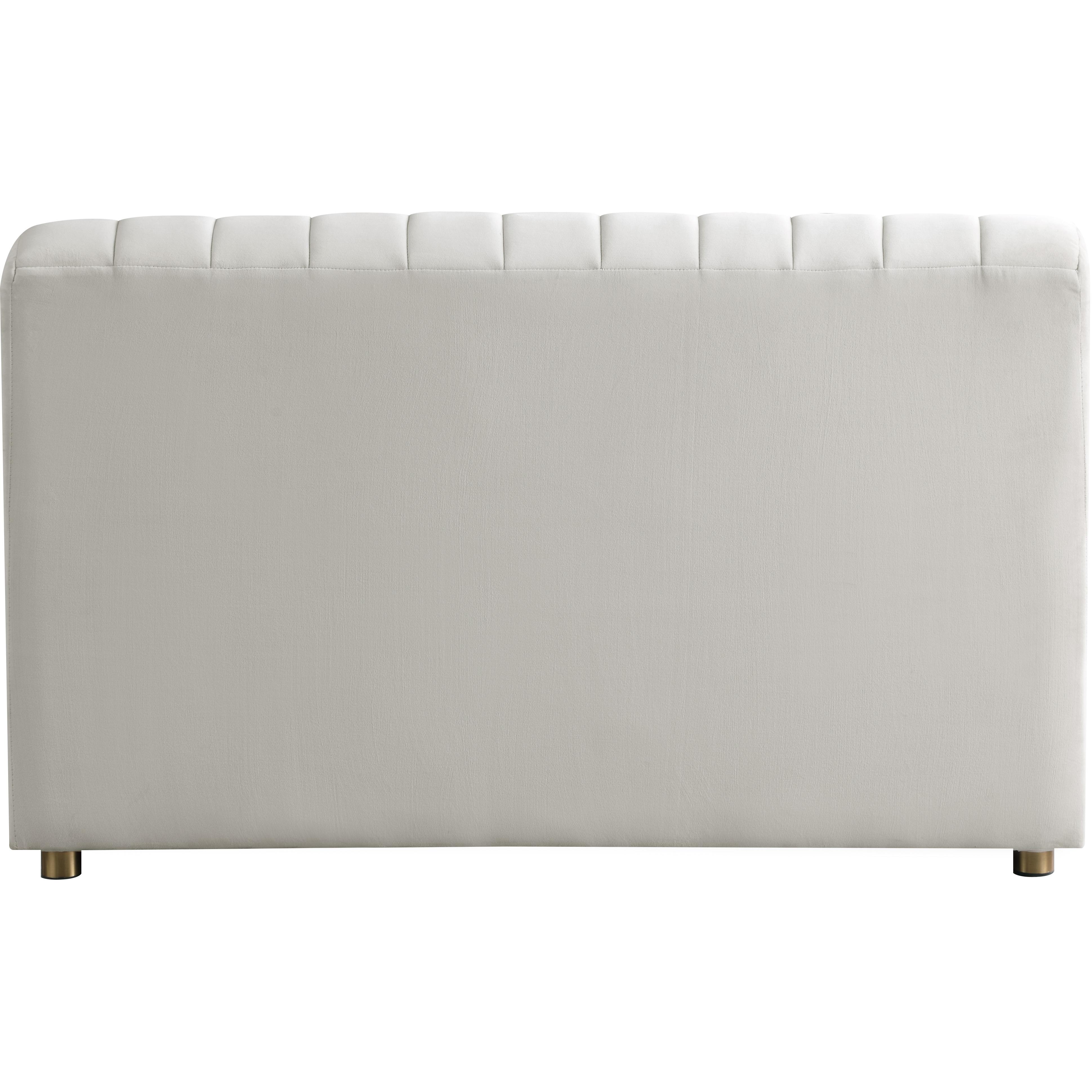 Meridian Naya Cream Velvet Chair