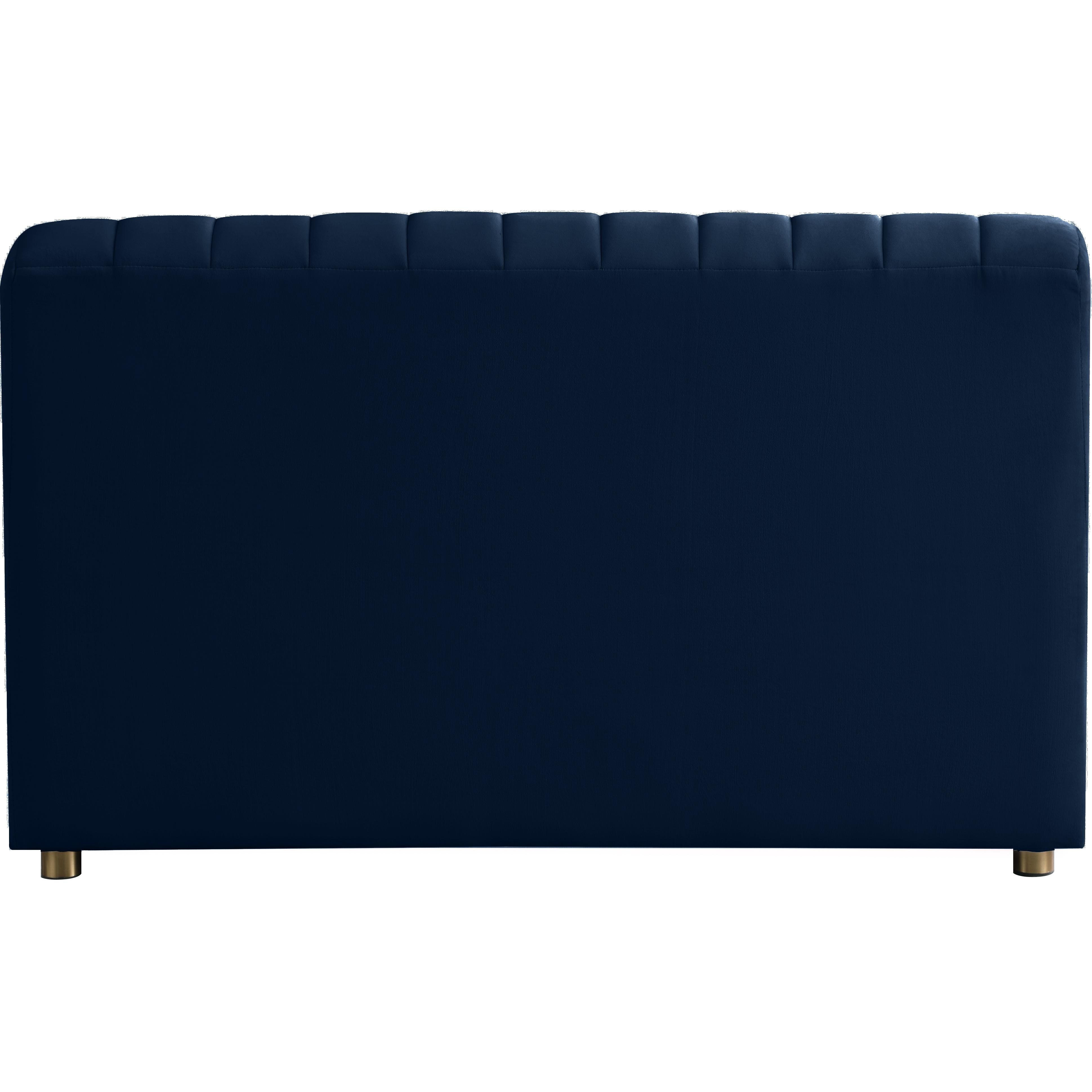 Meridian Naya Navy Velvet Chair