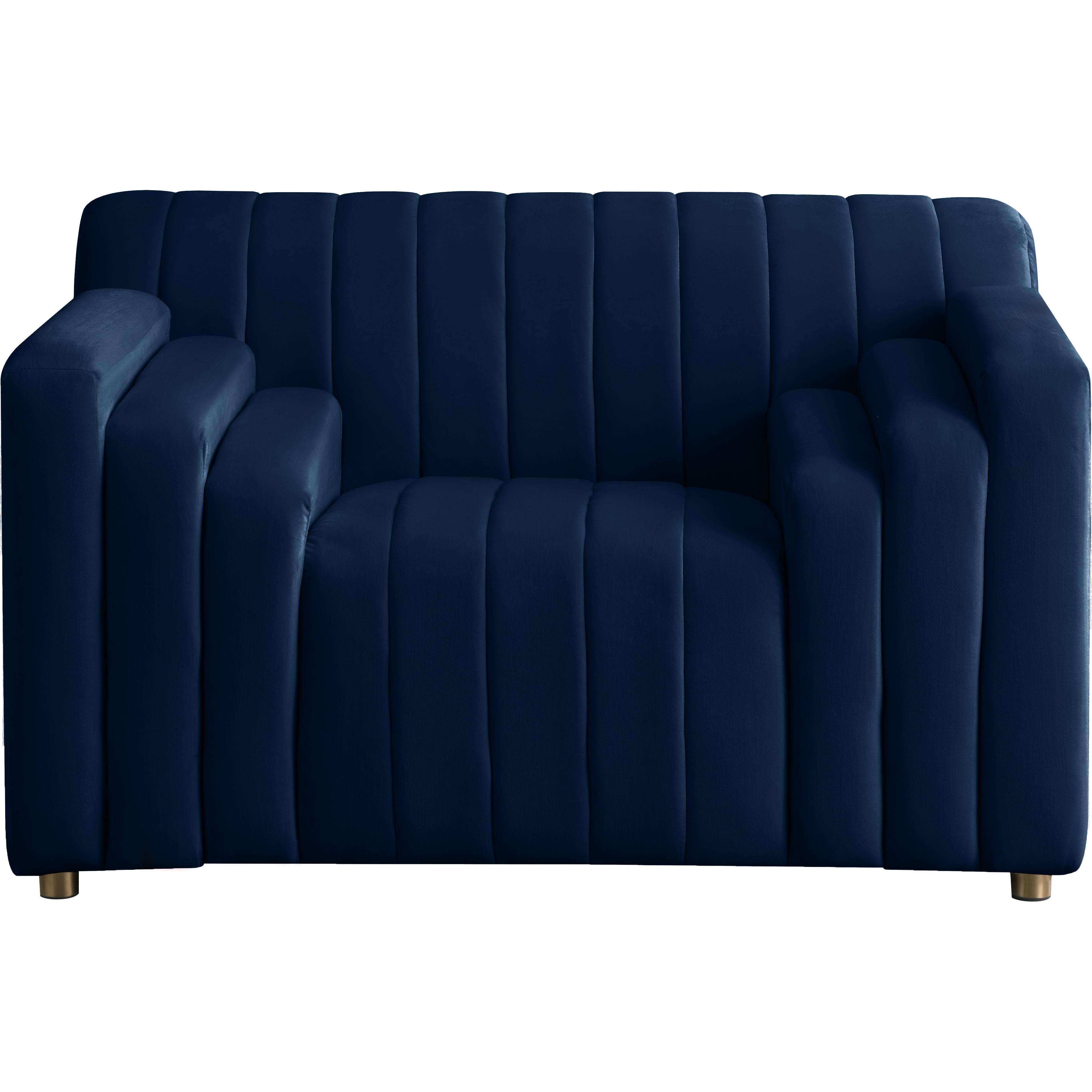 Meridian Naya Navy Velvet Chair