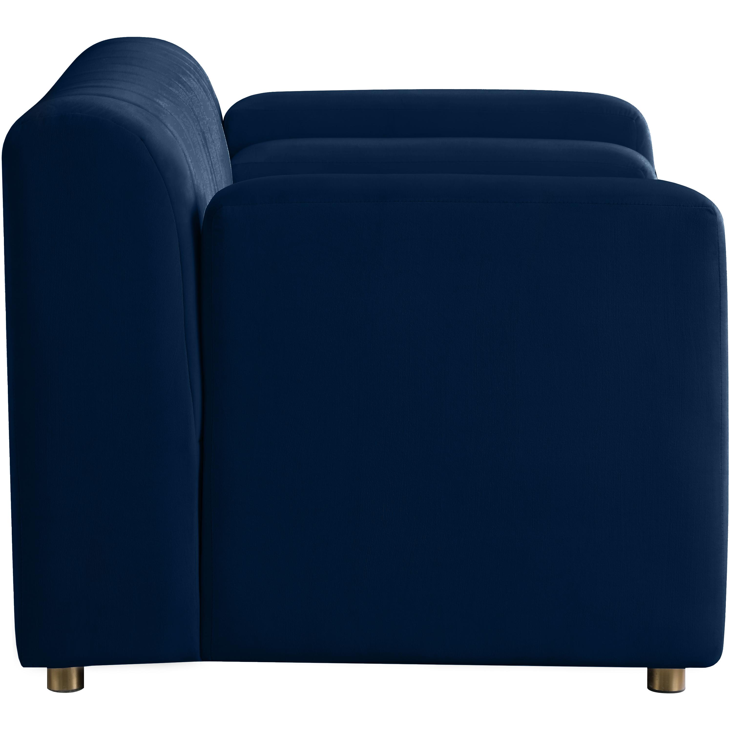 Meridian Naya Navy Velvet Chair