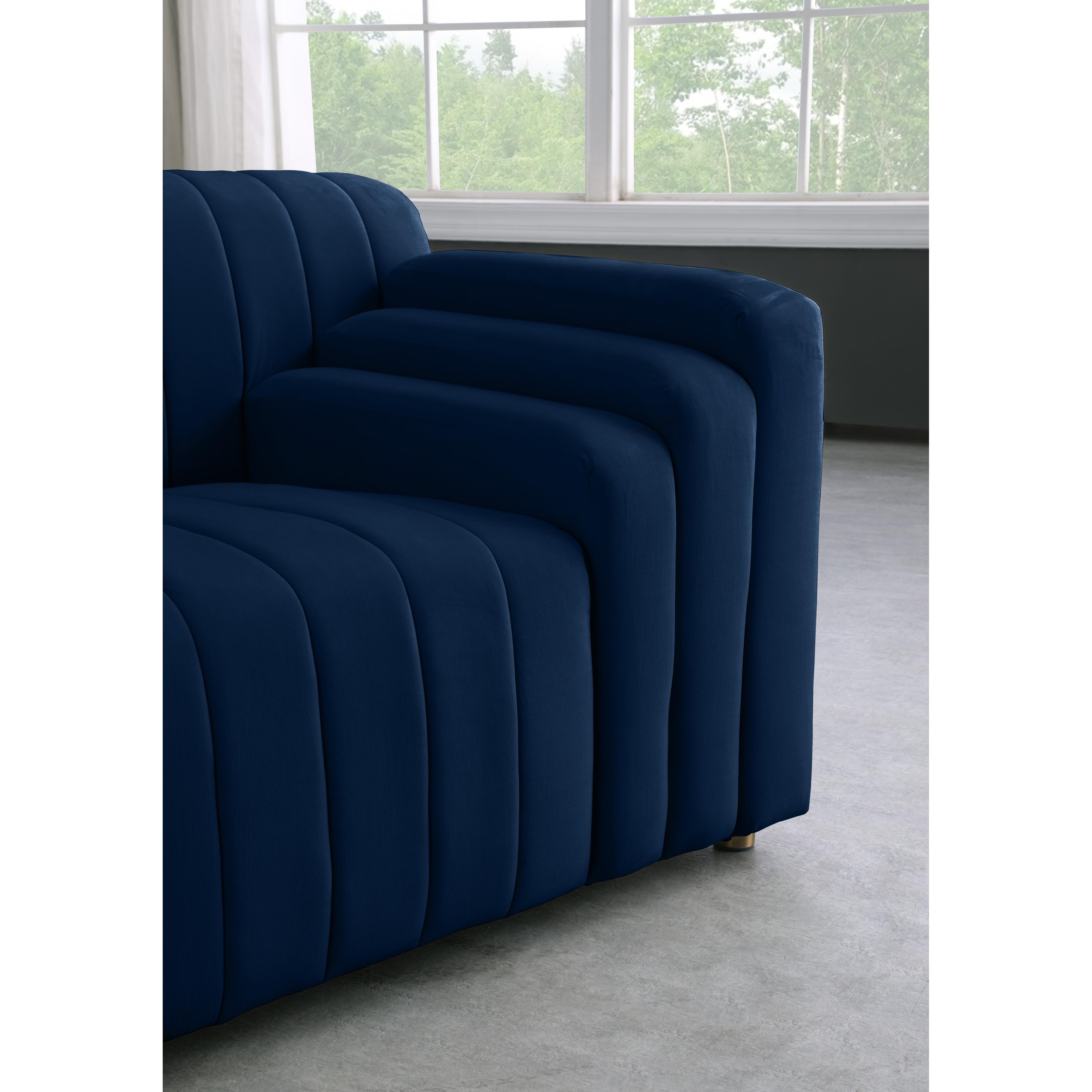 Meridian Naya Navy Velvet Chair