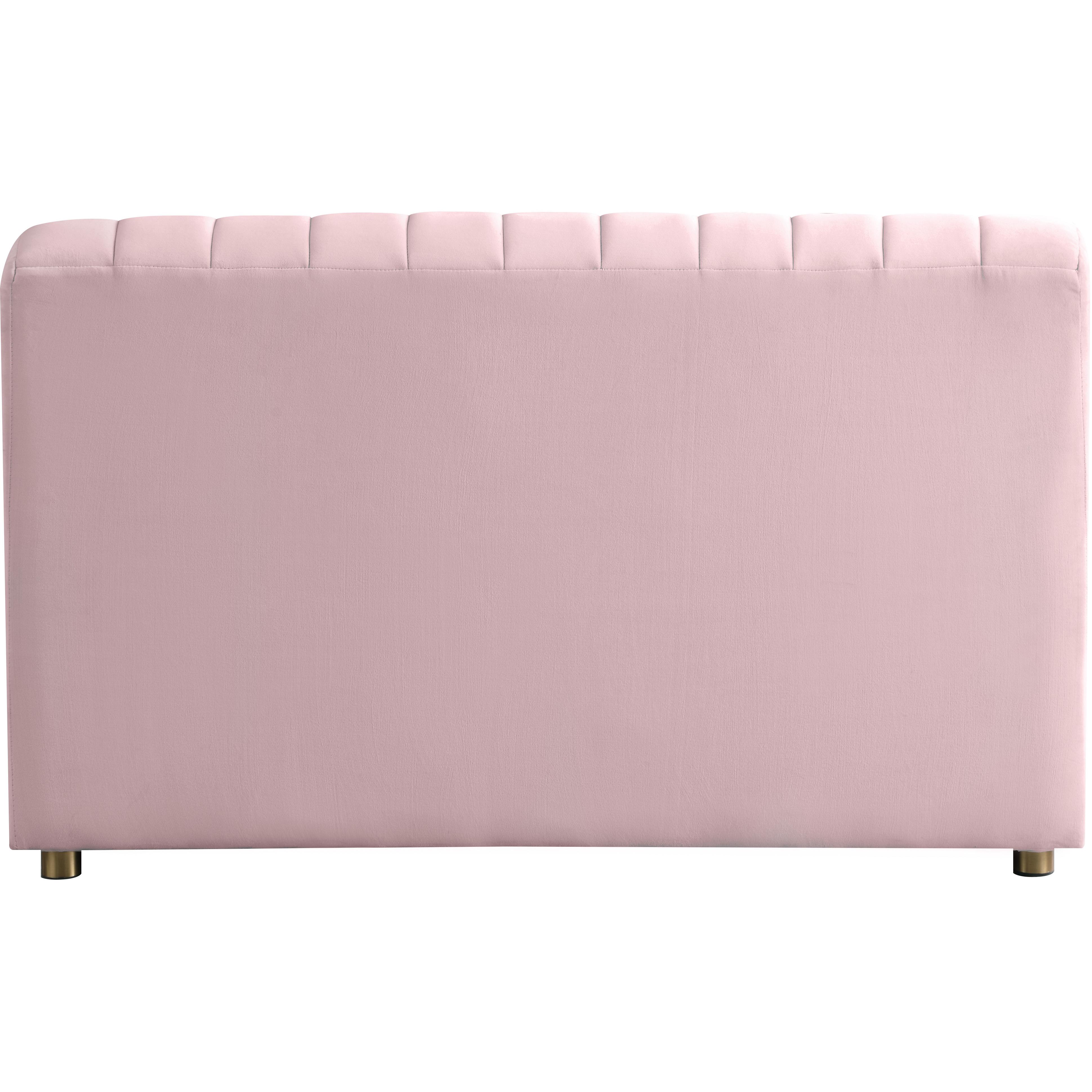 Meridian Naya Pink Velvet Chair