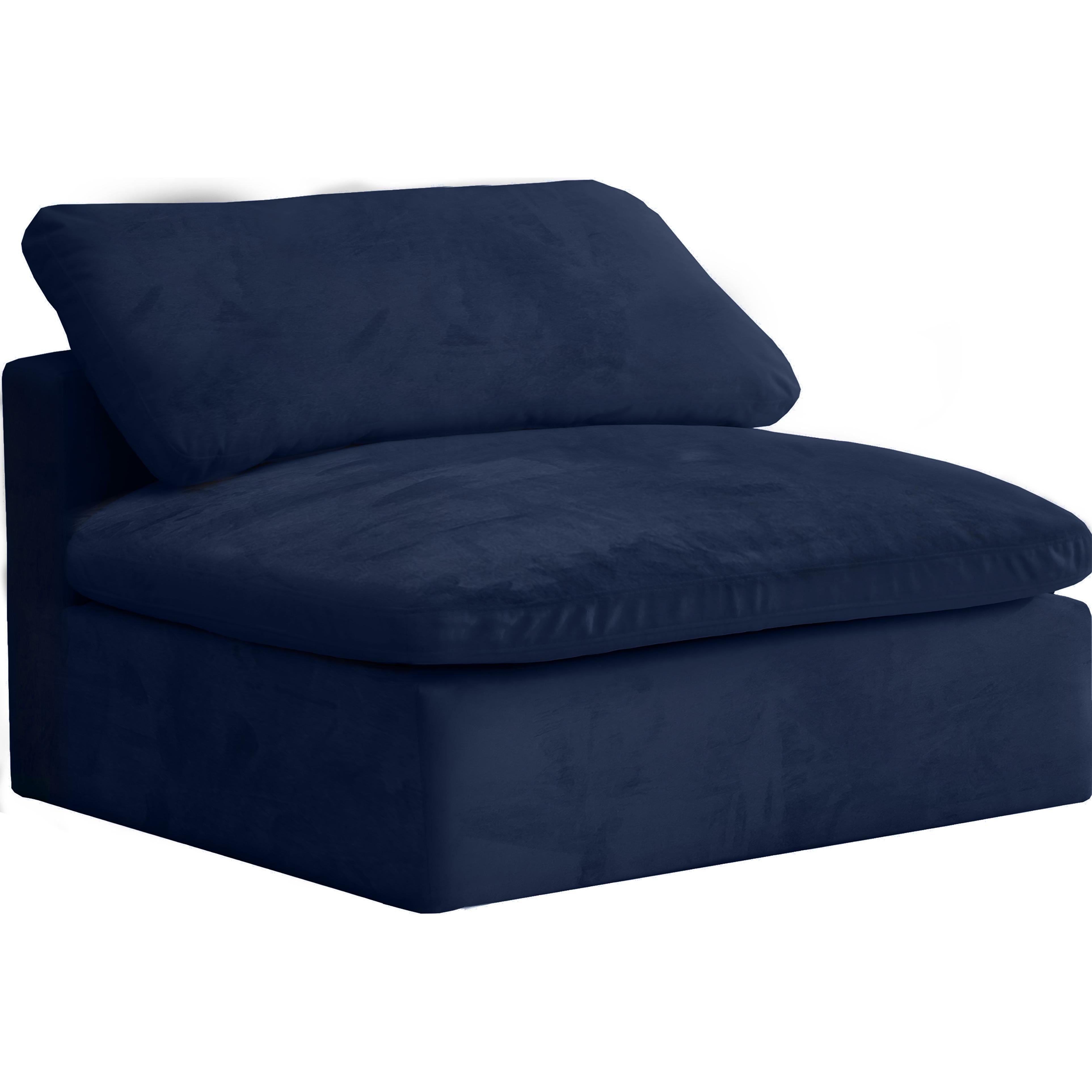 Meridian Cozy Navy Velvet Chair