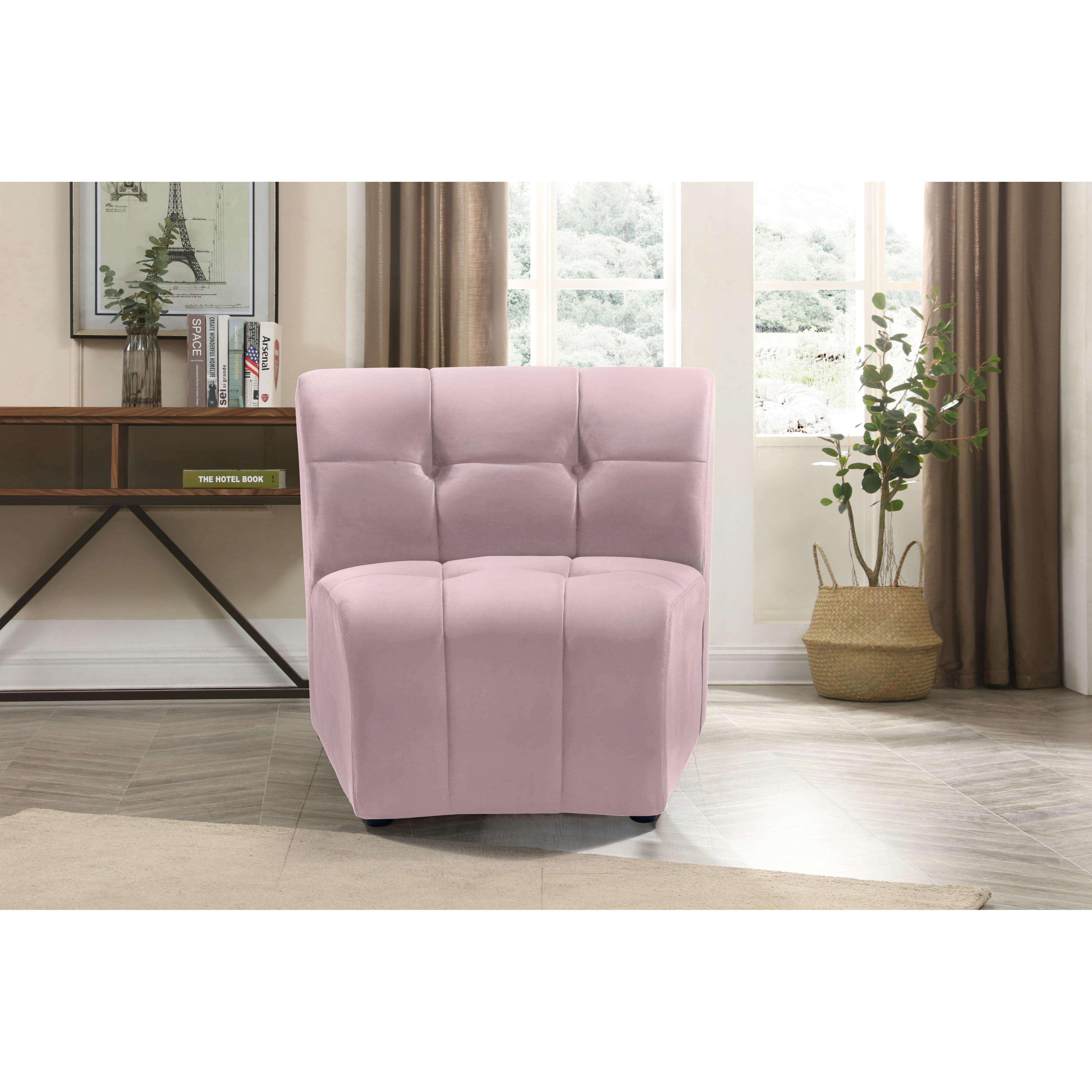 Meridian Limitless Pink Velvet Modular Chair