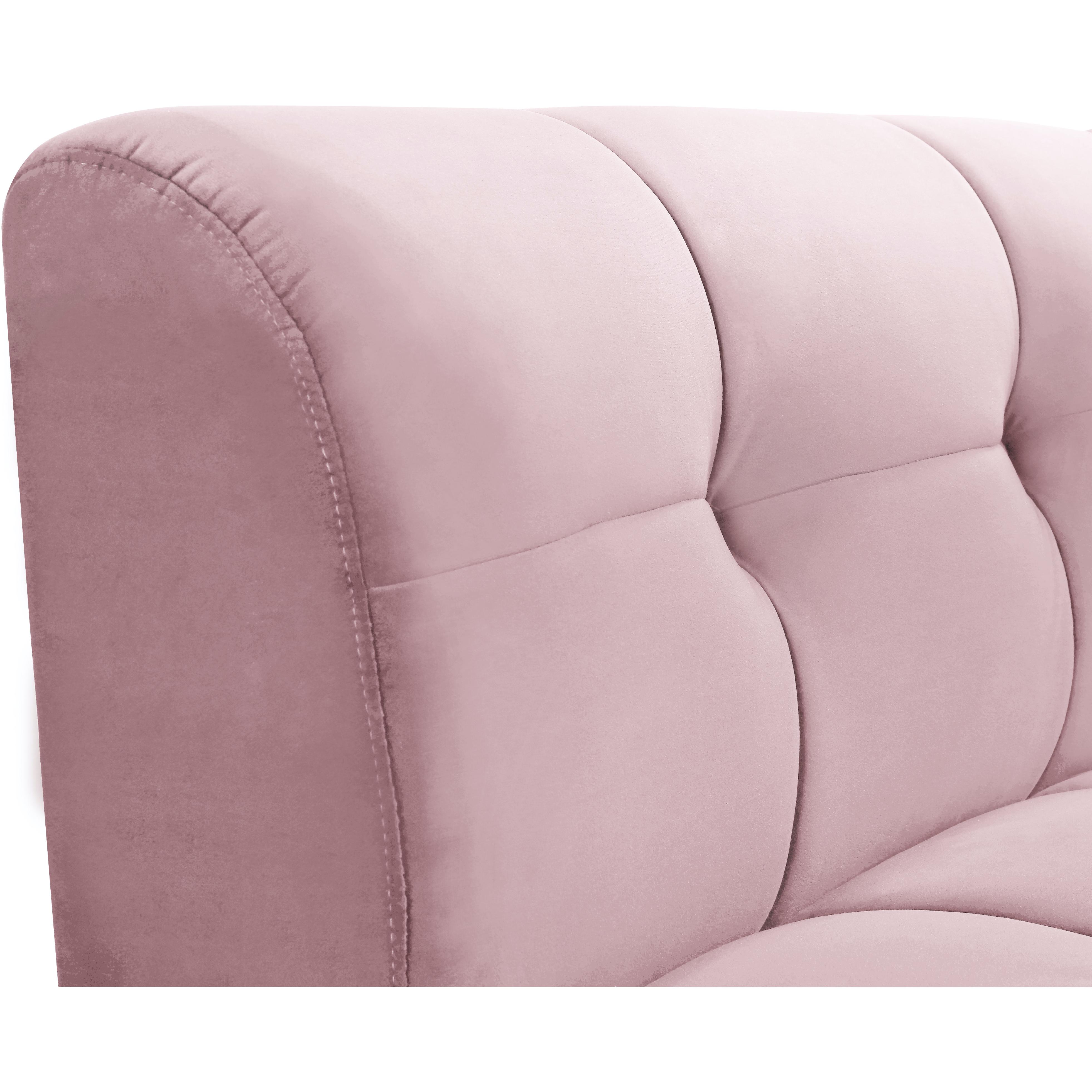 Meridian Limitless Pink Velvet Modular Chair