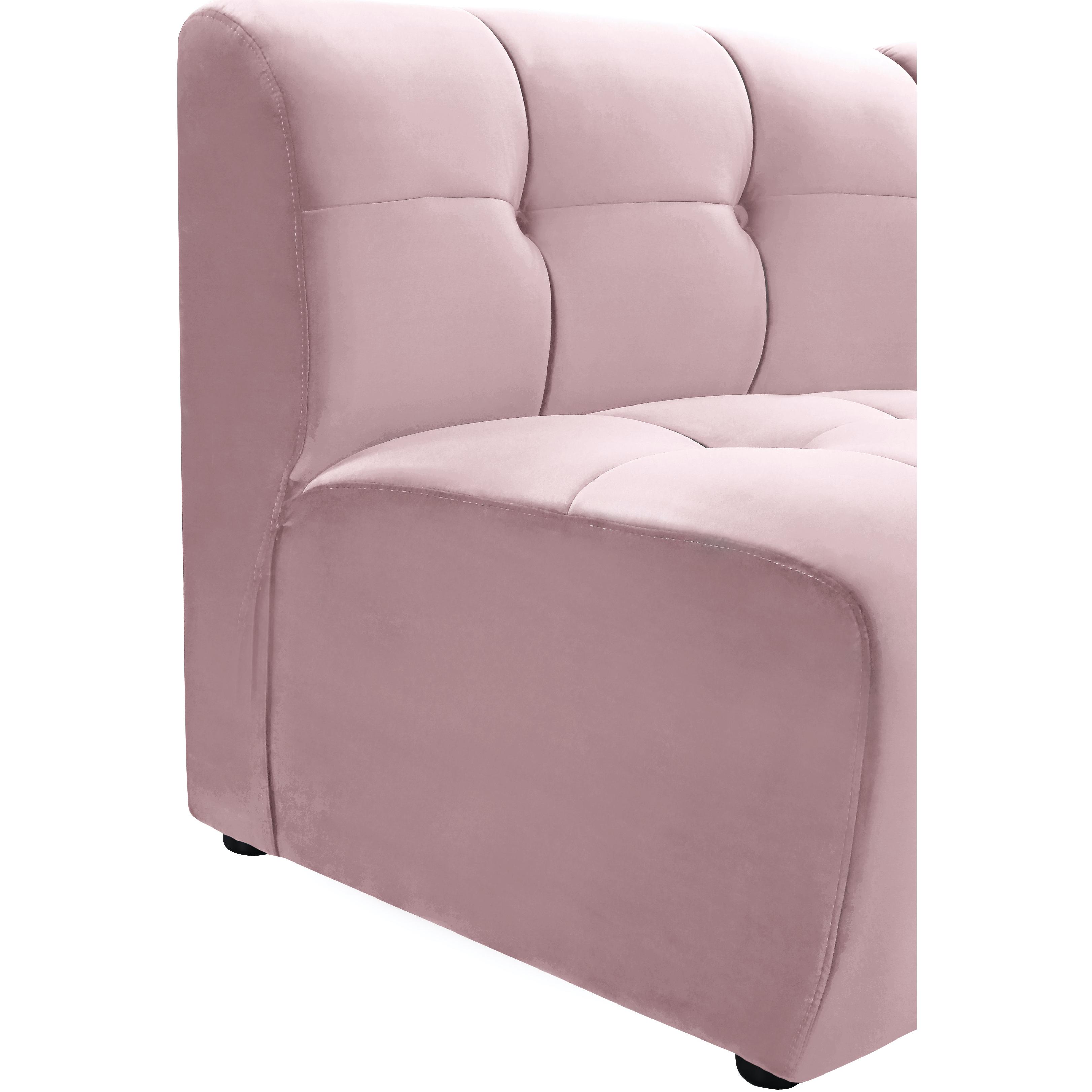 Meridian Limitless Pink Velvet Modular Chair
