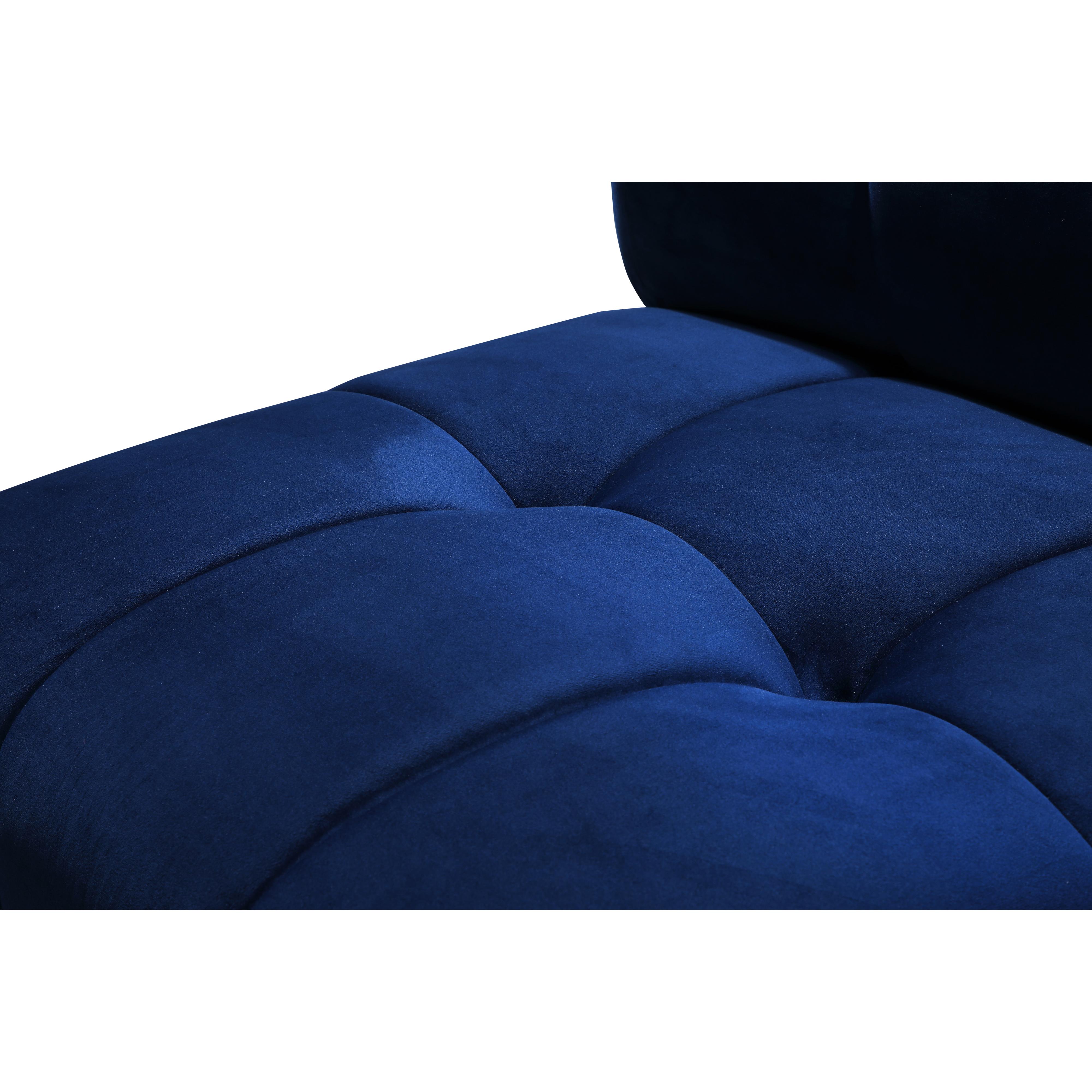 Meridian Limitless Navy Velvet Modular Chair