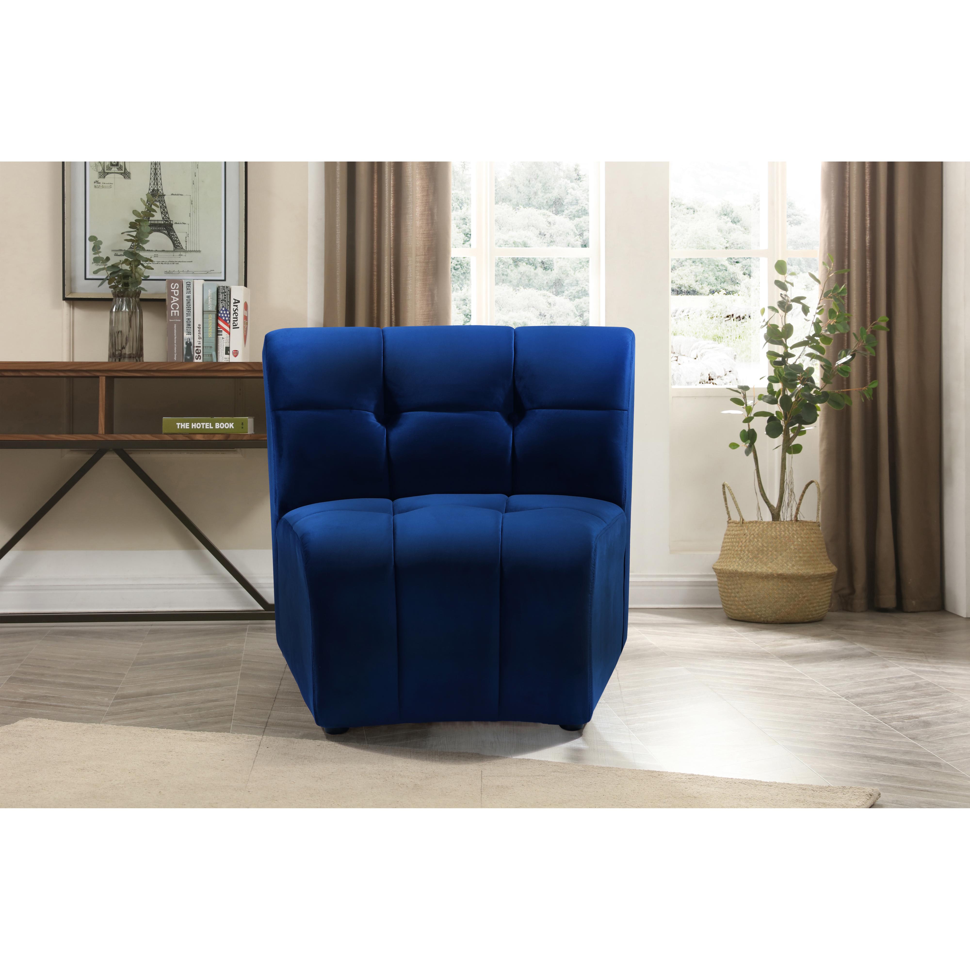 Meridian Limitless Navy Velvet Modular Chair