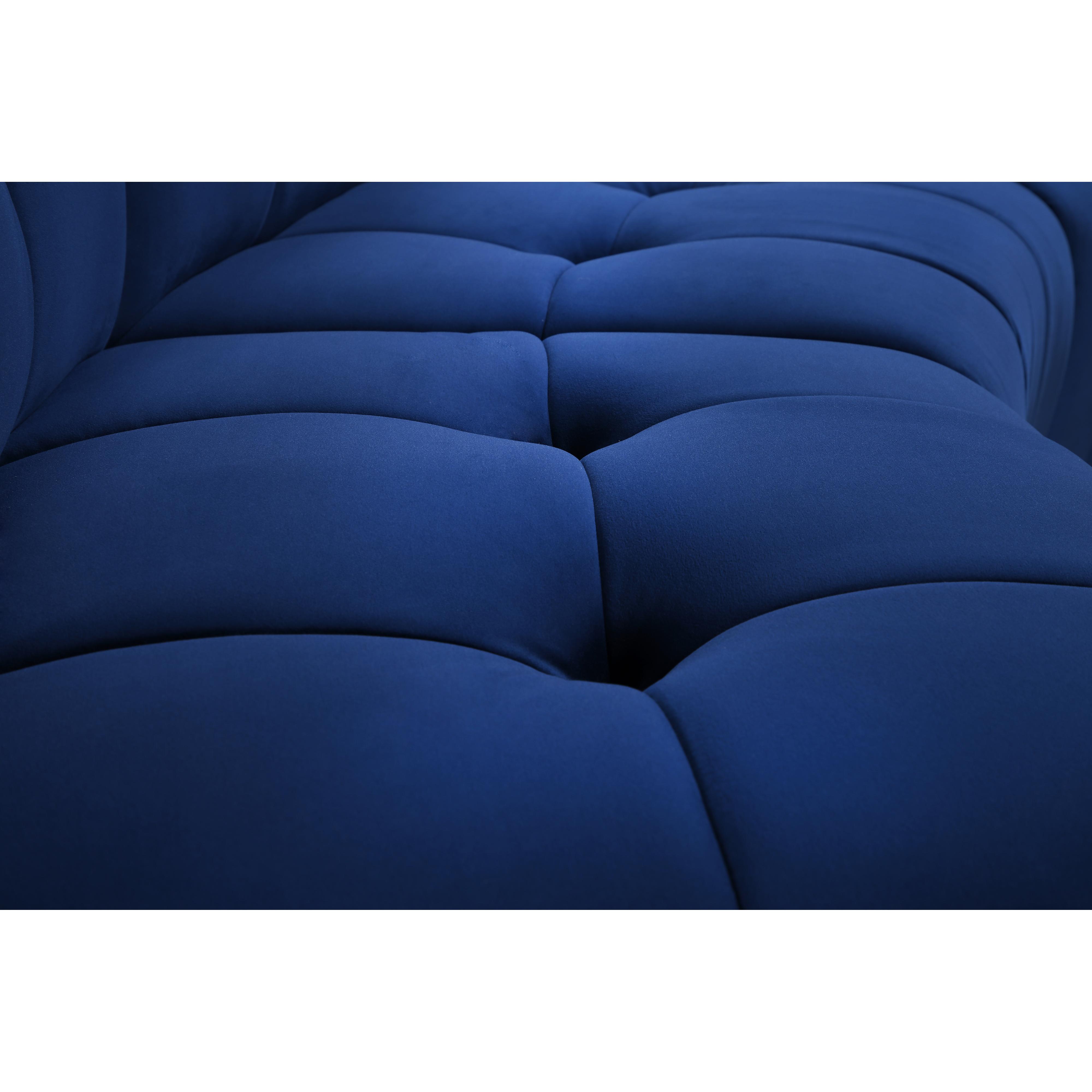 Meridian Limitless Navy Velvet Modular Chair