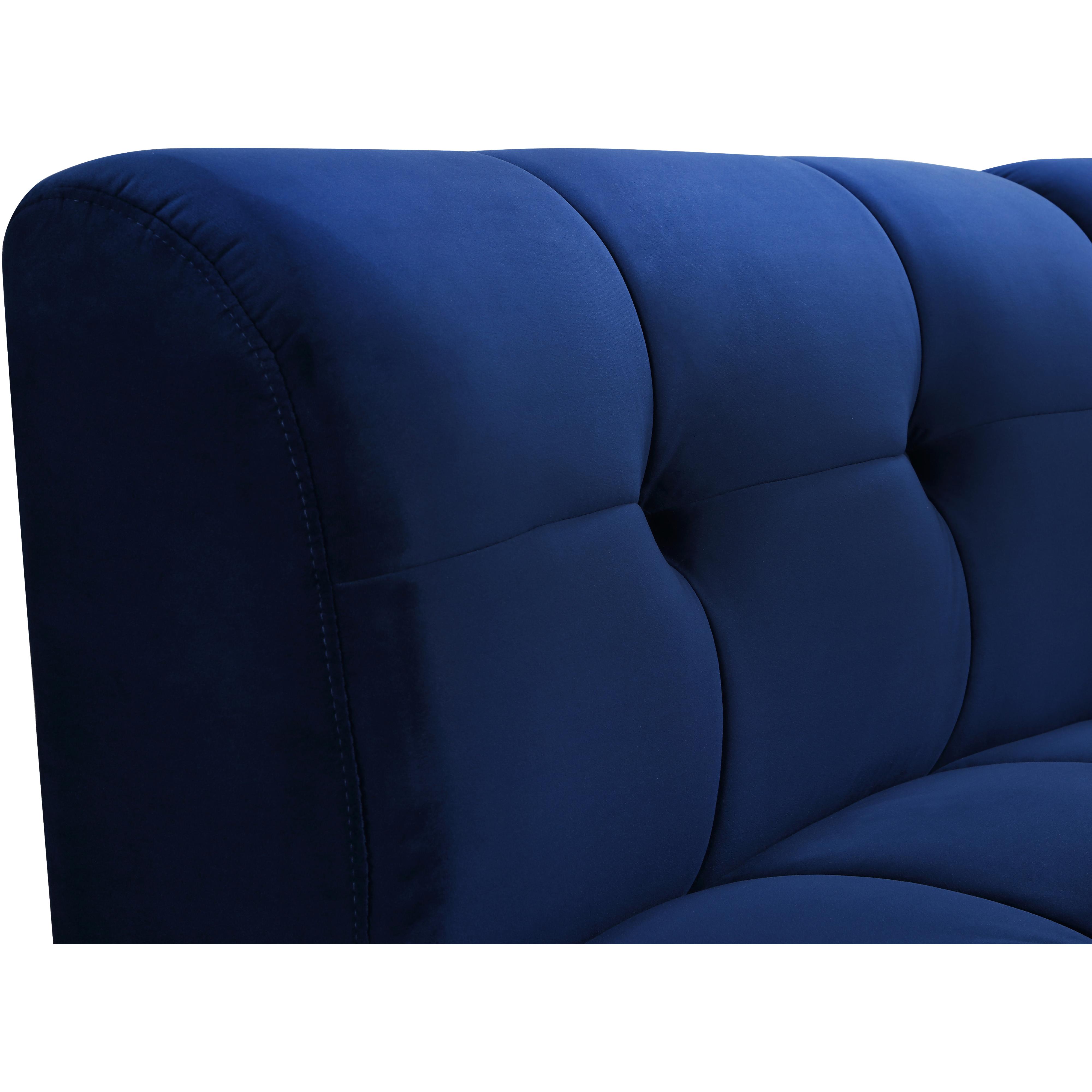Meridian Limitless Navy Velvet Modular Chair