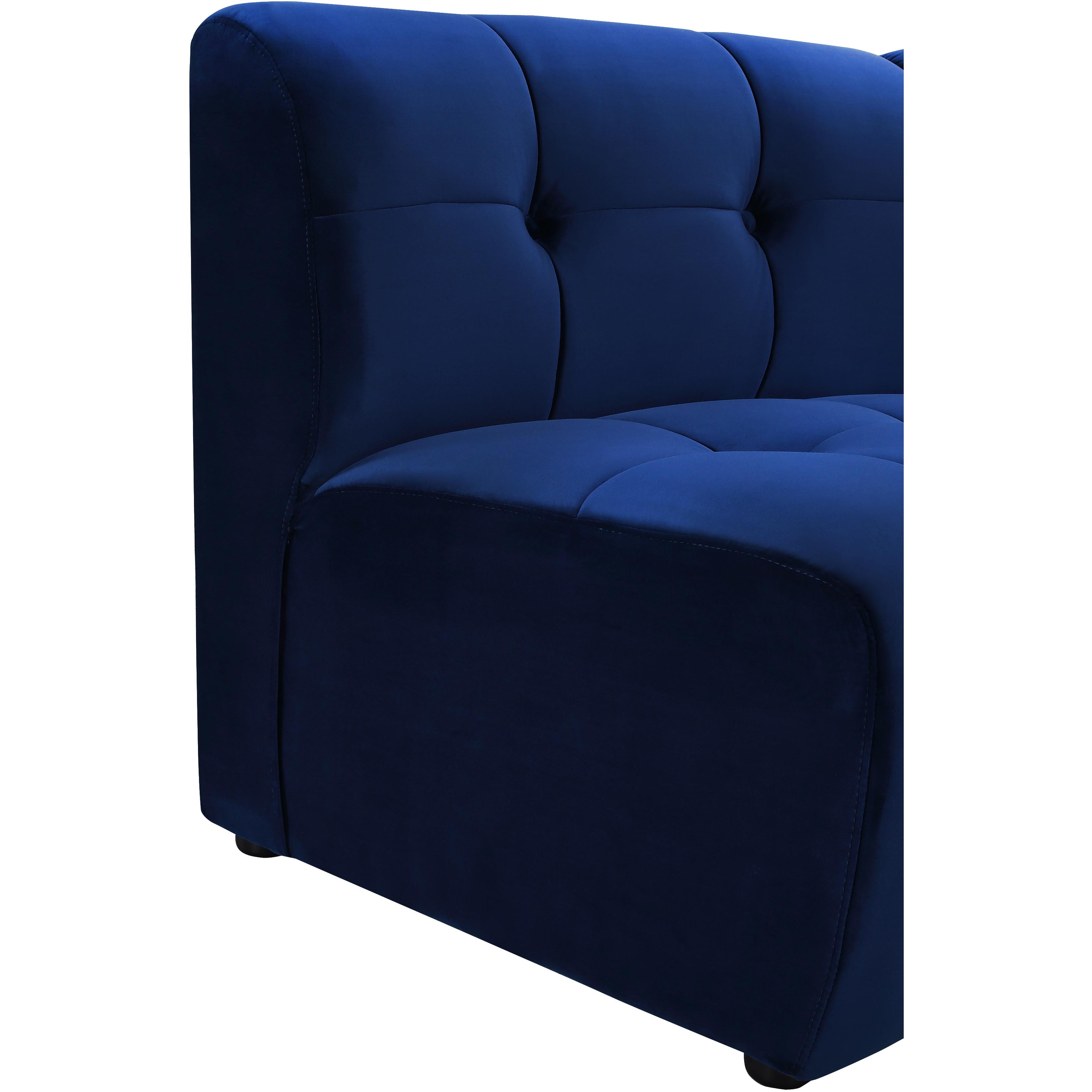 Meridian Limitless Navy Velvet Modular Chair