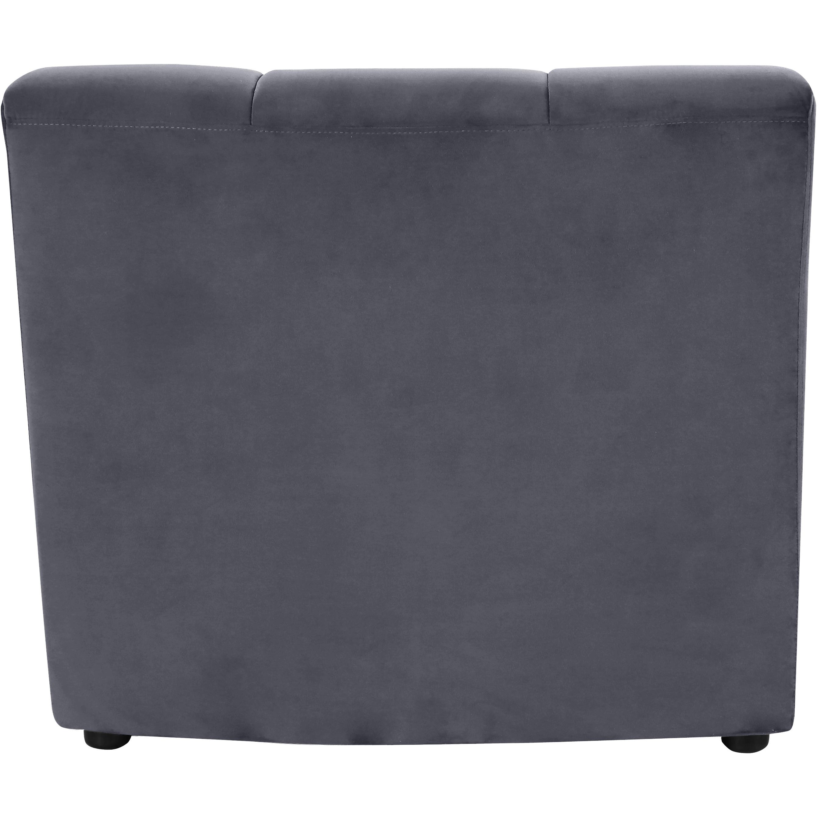 Meridian Limitless Grey Velvet Modular Chair