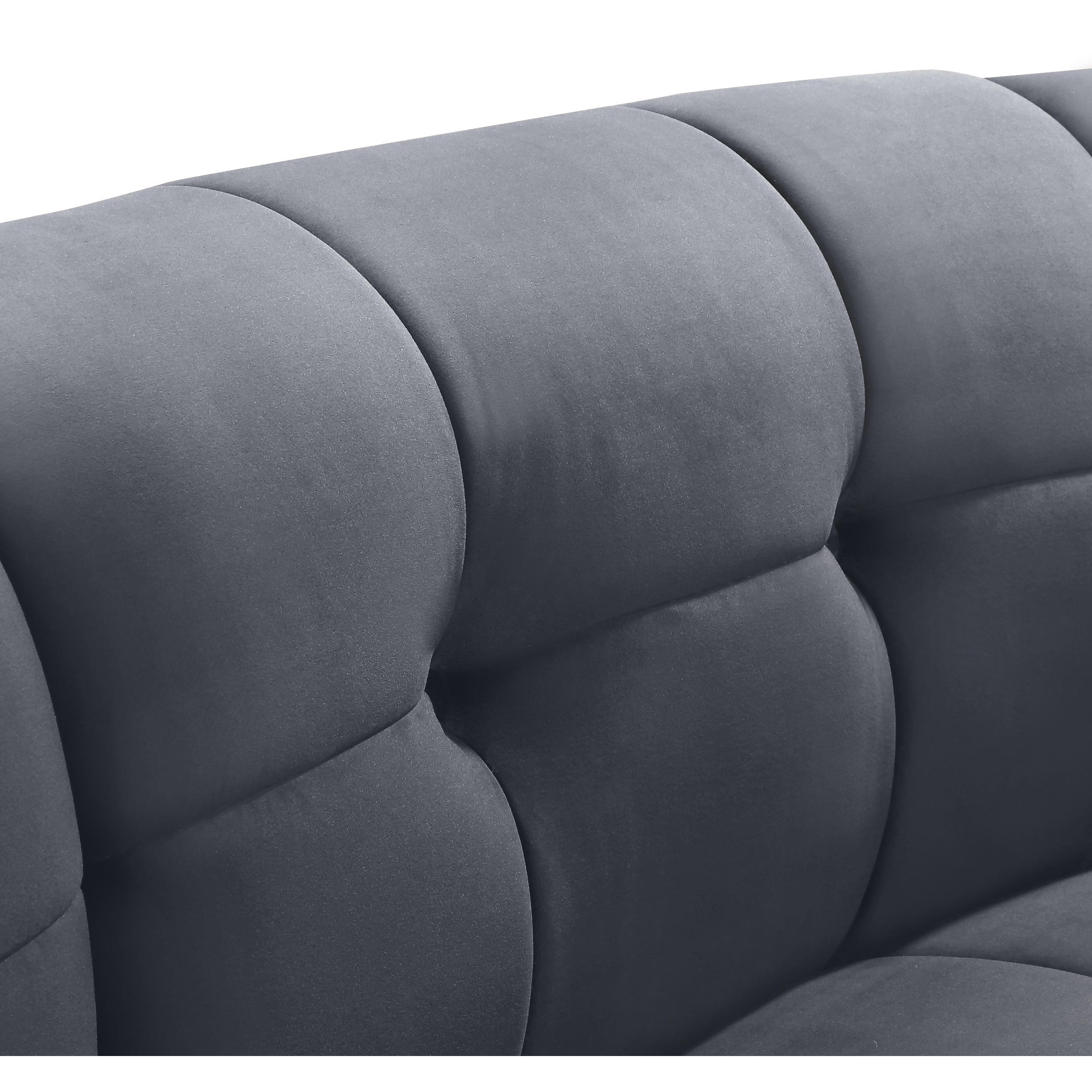 Meridian Limitless Grey Velvet Modular Chair