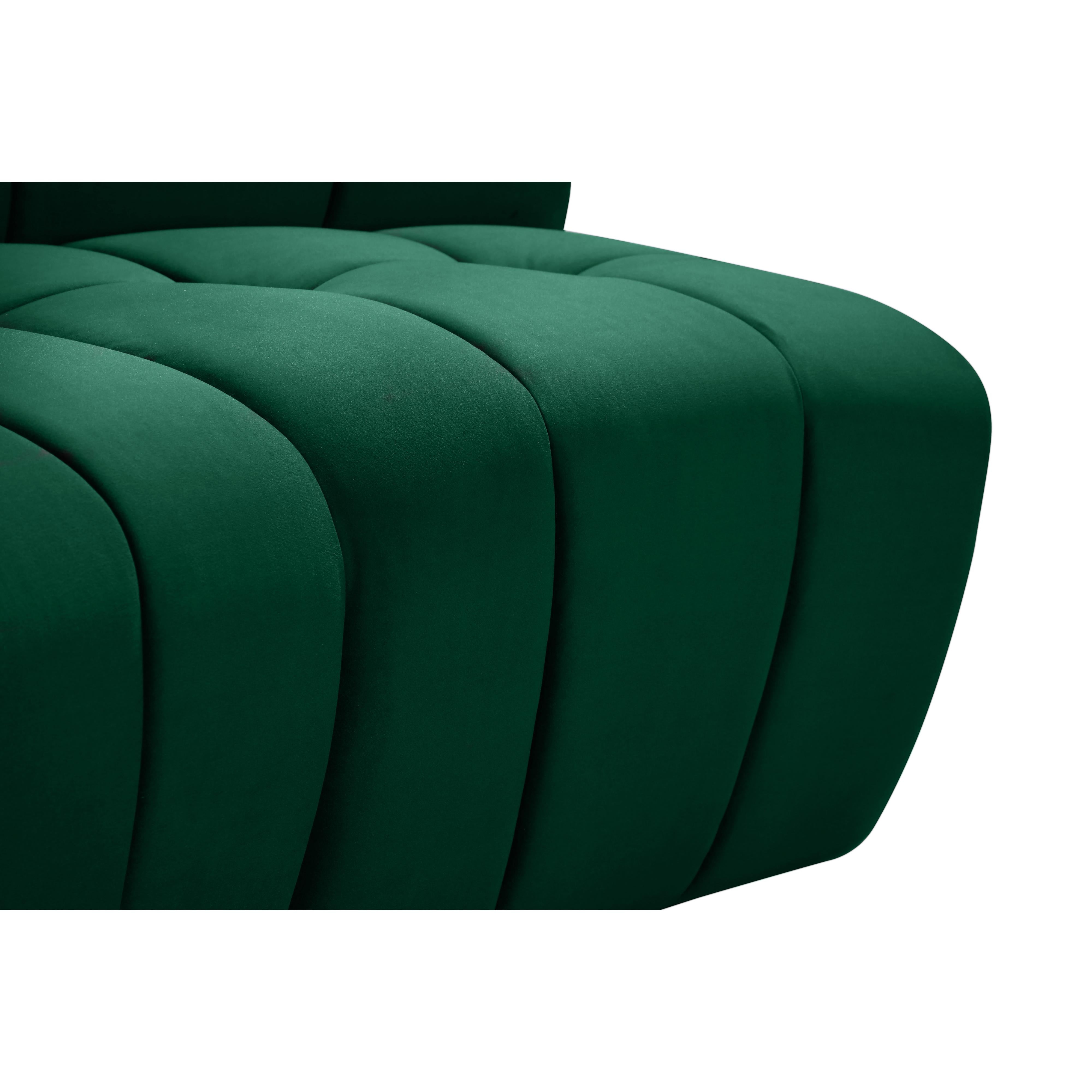 Meridian Limitless Green Velvet Modular Chair