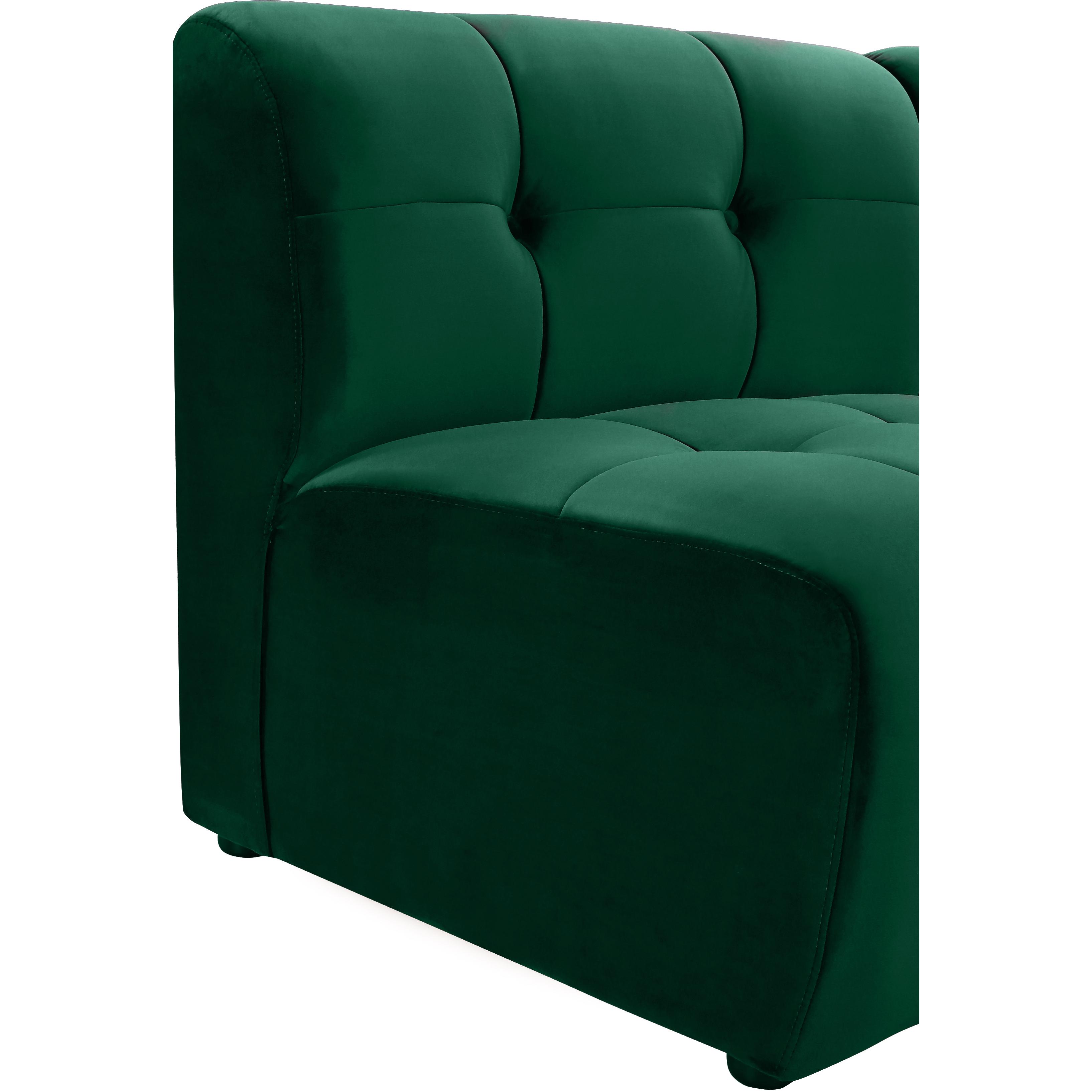 Meridian Limitless Green Velvet Modular Chair