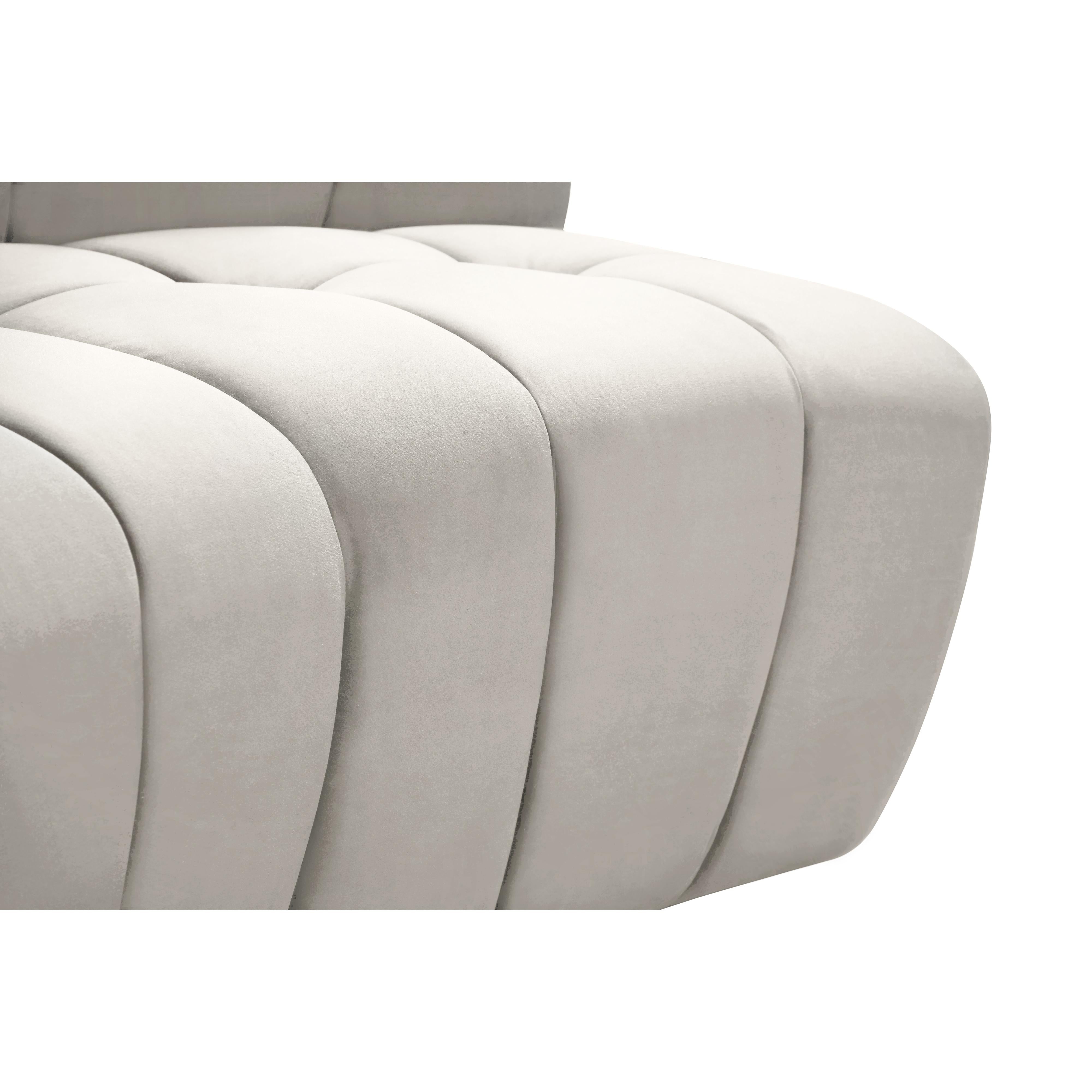 Meridian Limitless Cream Velvet Modular Chair