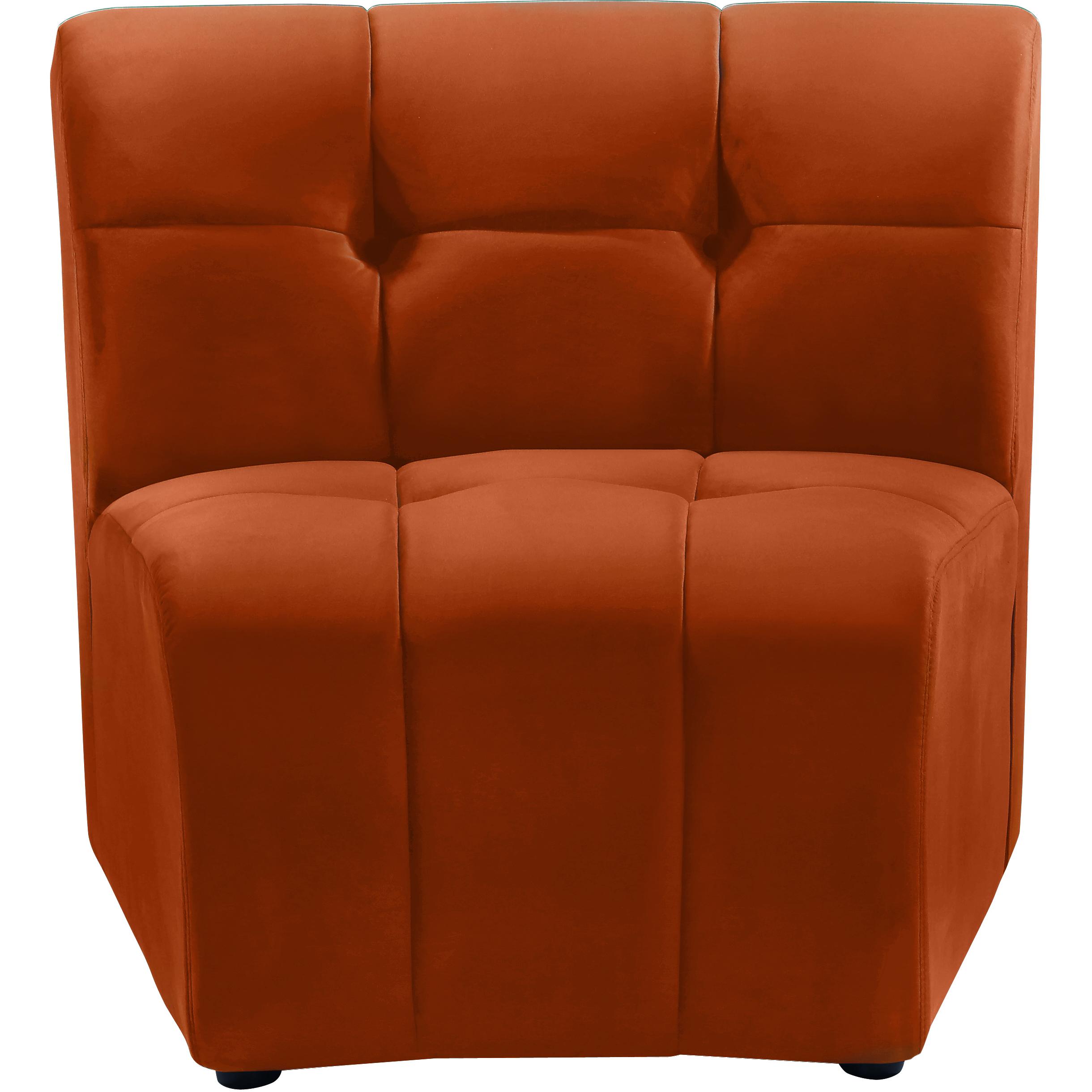 Meridian Limitless Cognac Velvet Modular Chair