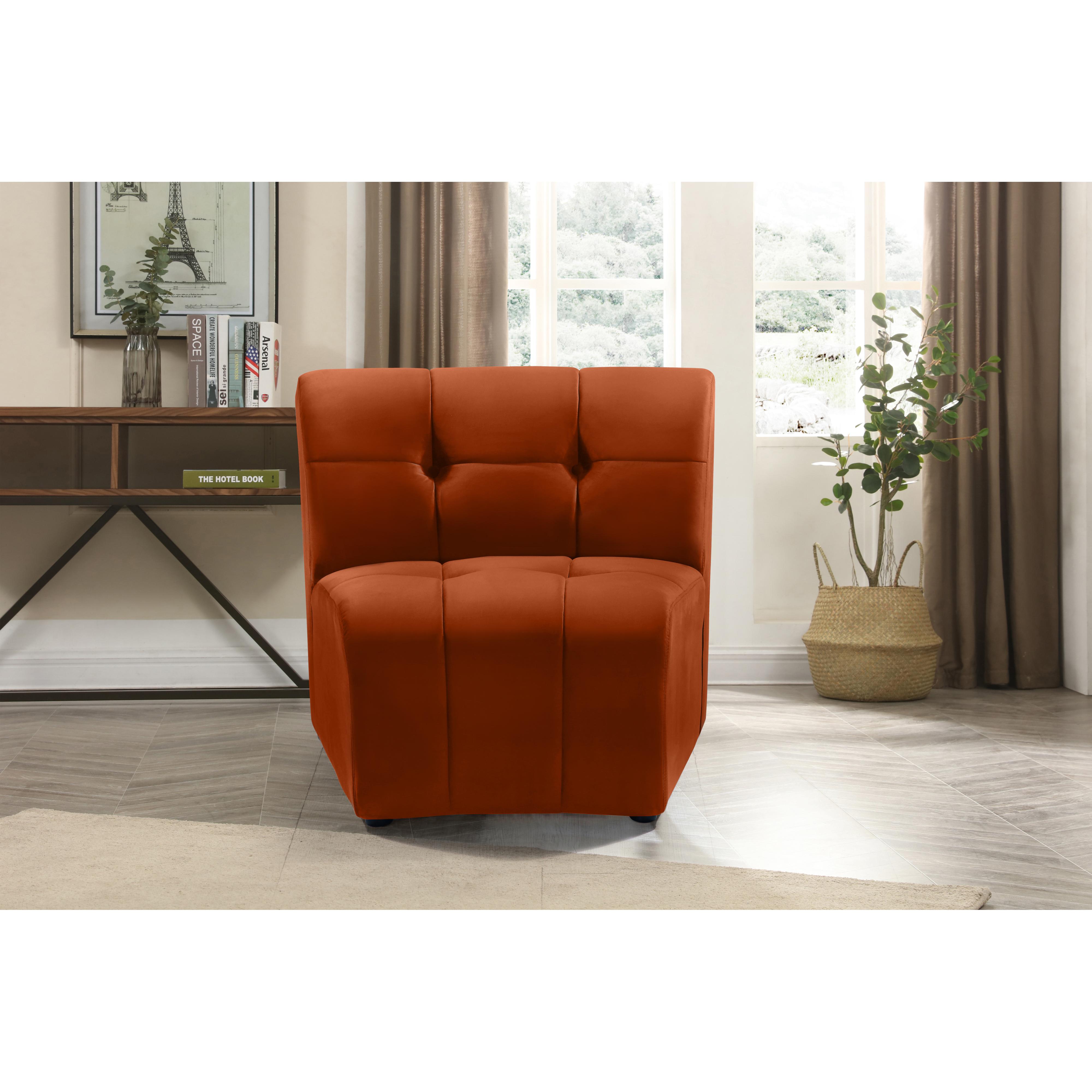Meridian Limitless Cognac Velvet Modular Chair