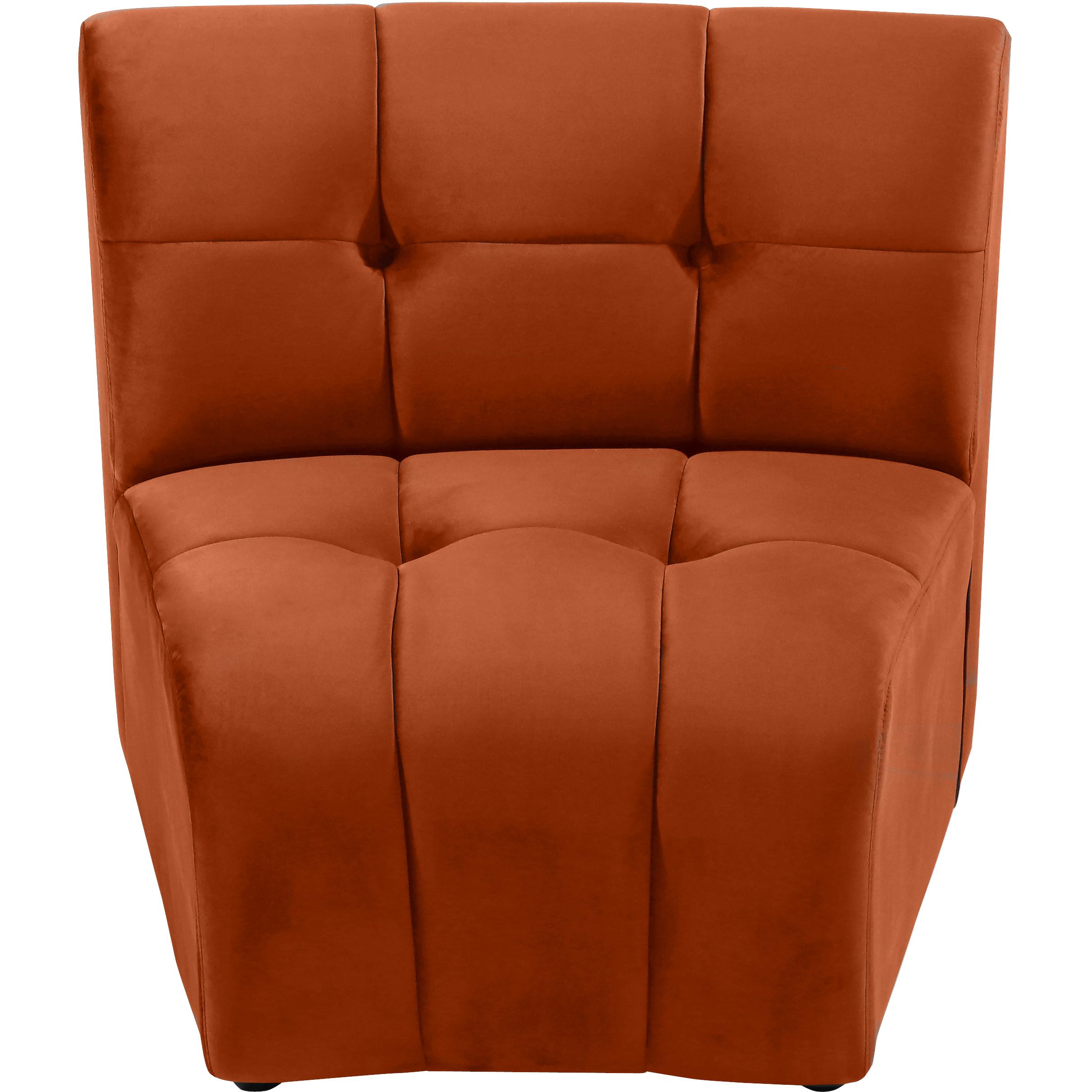 Meridian Limitless Cognac Velvet Modular Chair