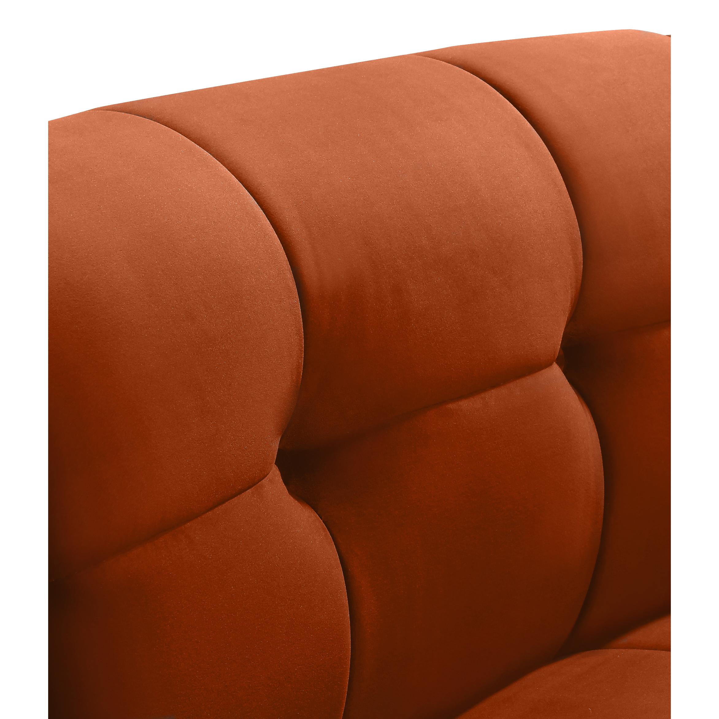 Meridian Limitless Cognac Velvet Modular Chair