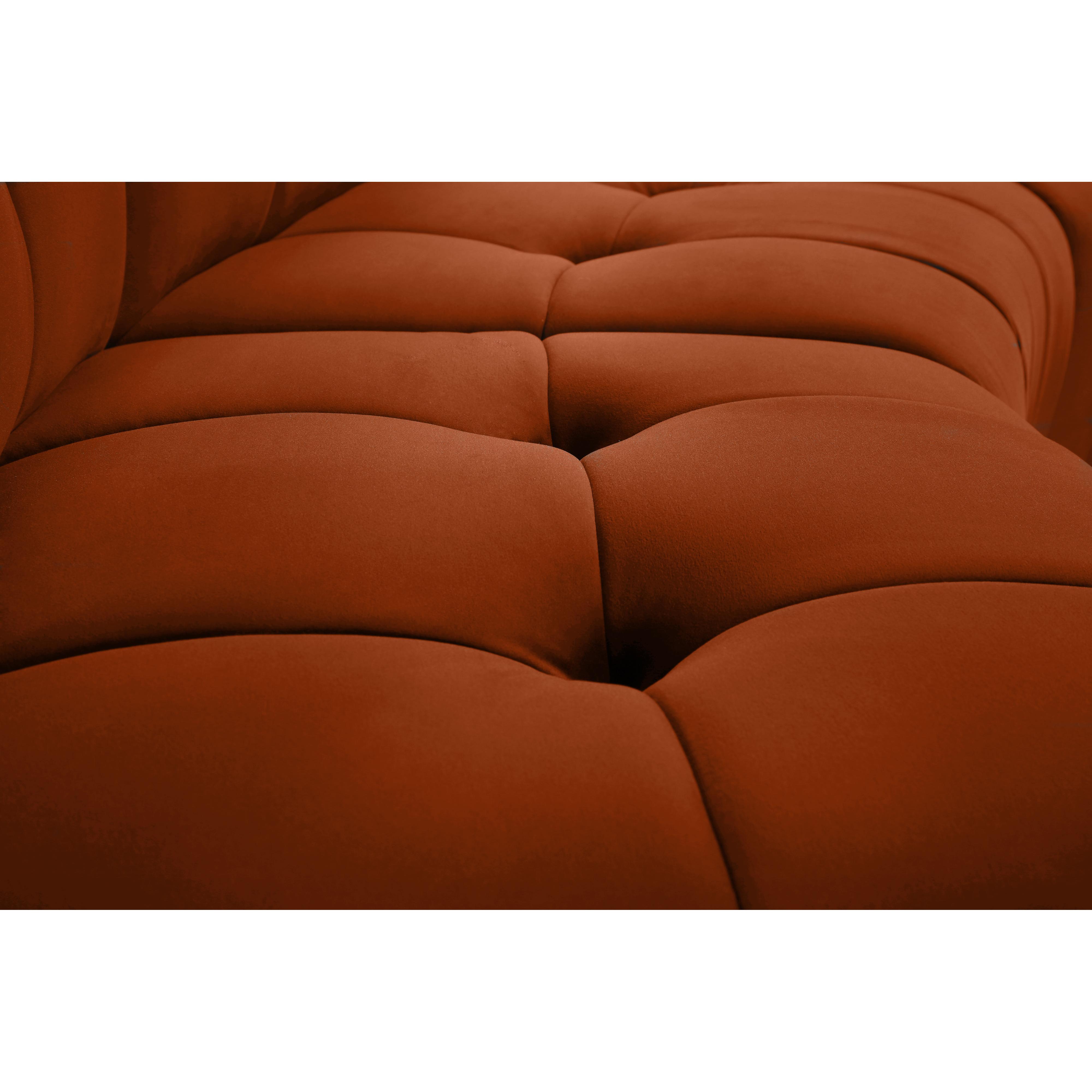 Meridian Limitless Cognac Velvet Modular Chair