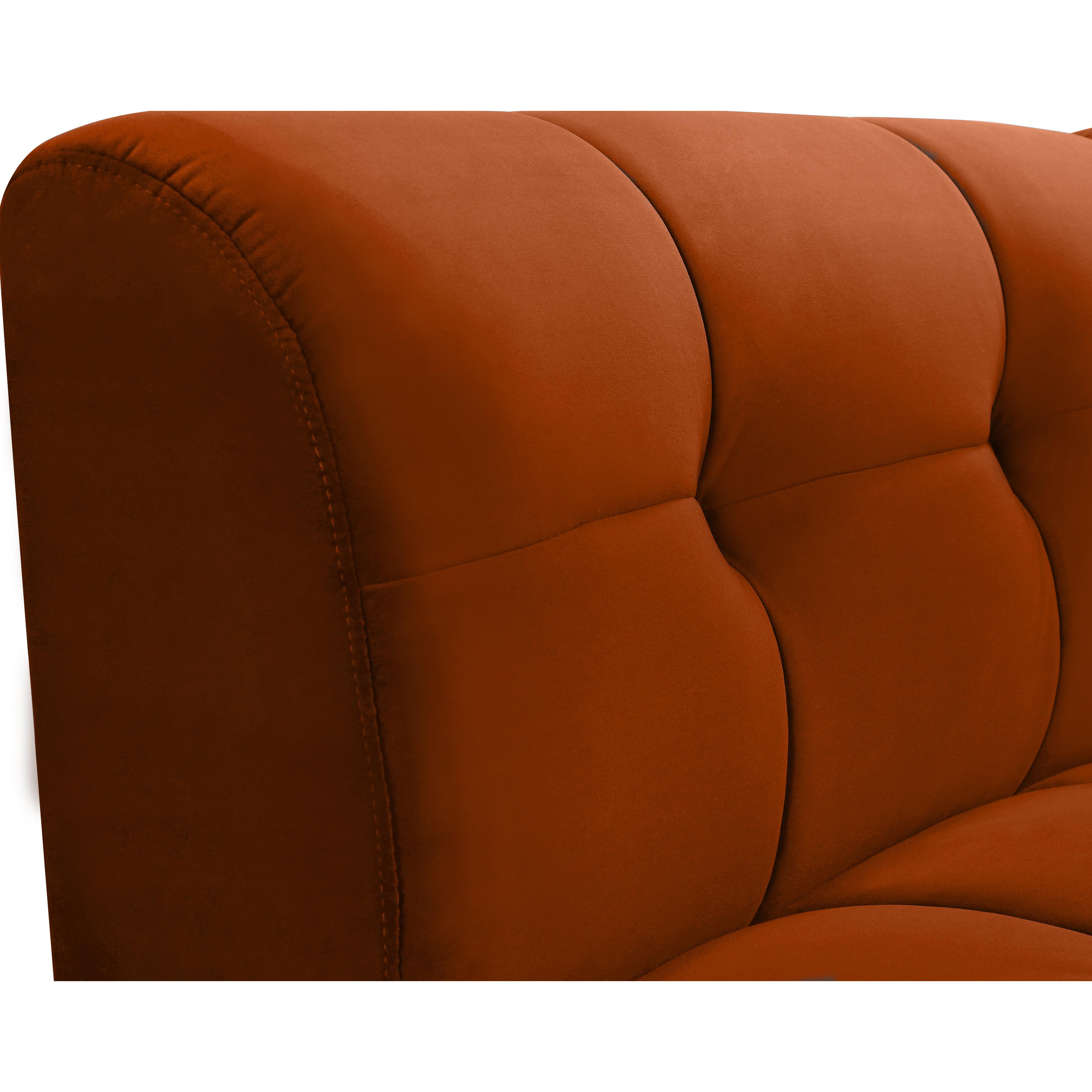Meridian Limitless Cognac Velvet Modular Chair