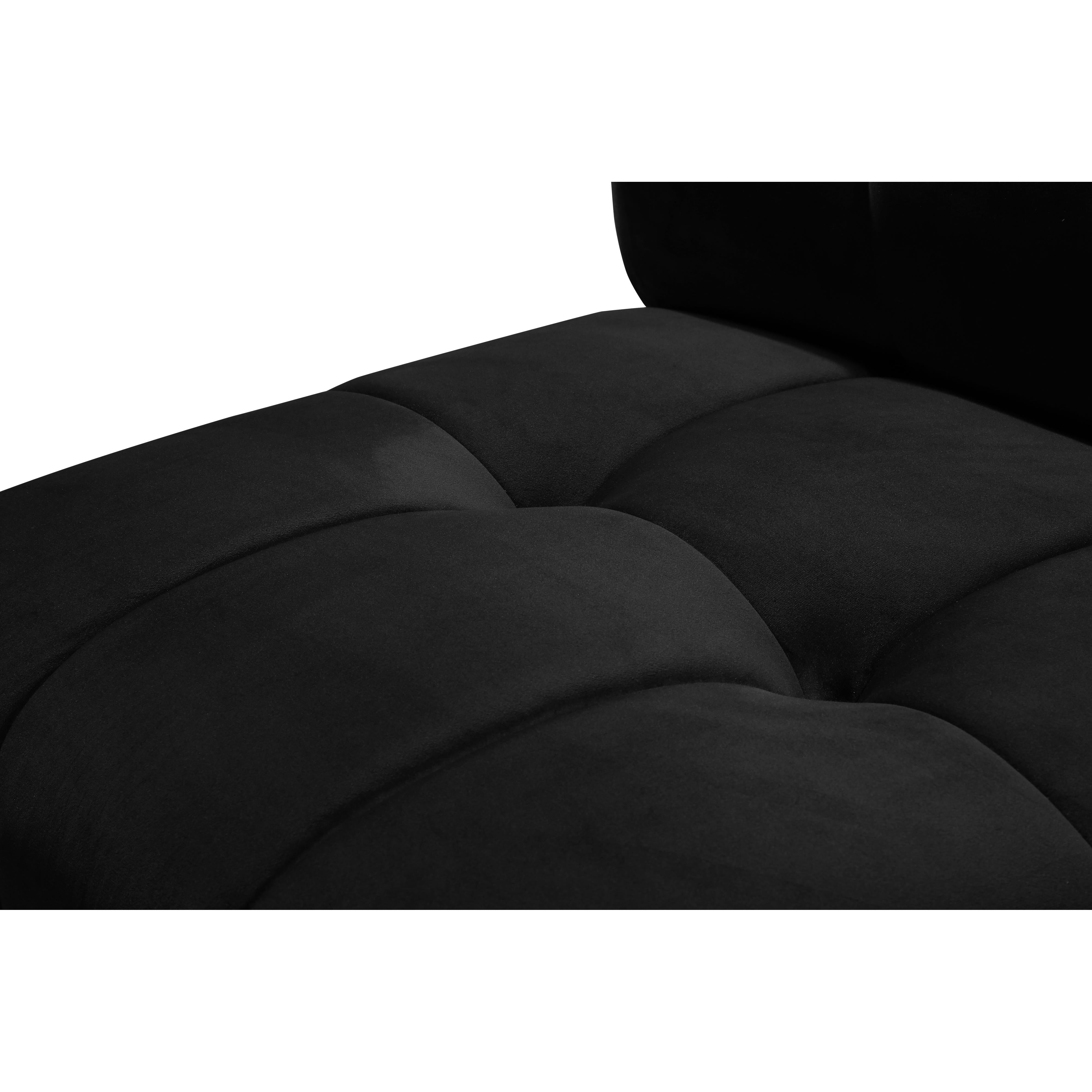 Meridian Limitless Black Velvet Modular Chair