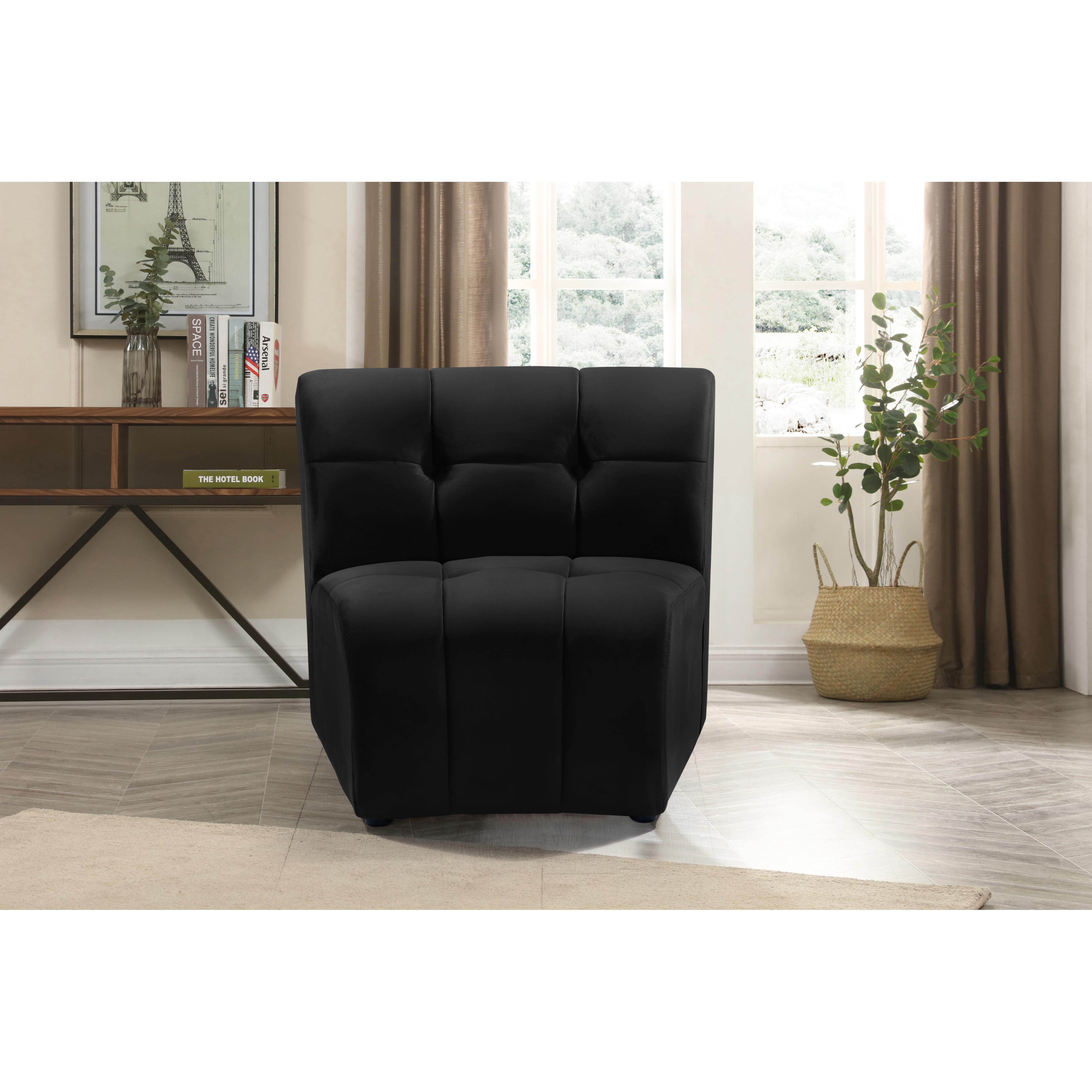 Meridian Limitless Black Velvet Modular Chair