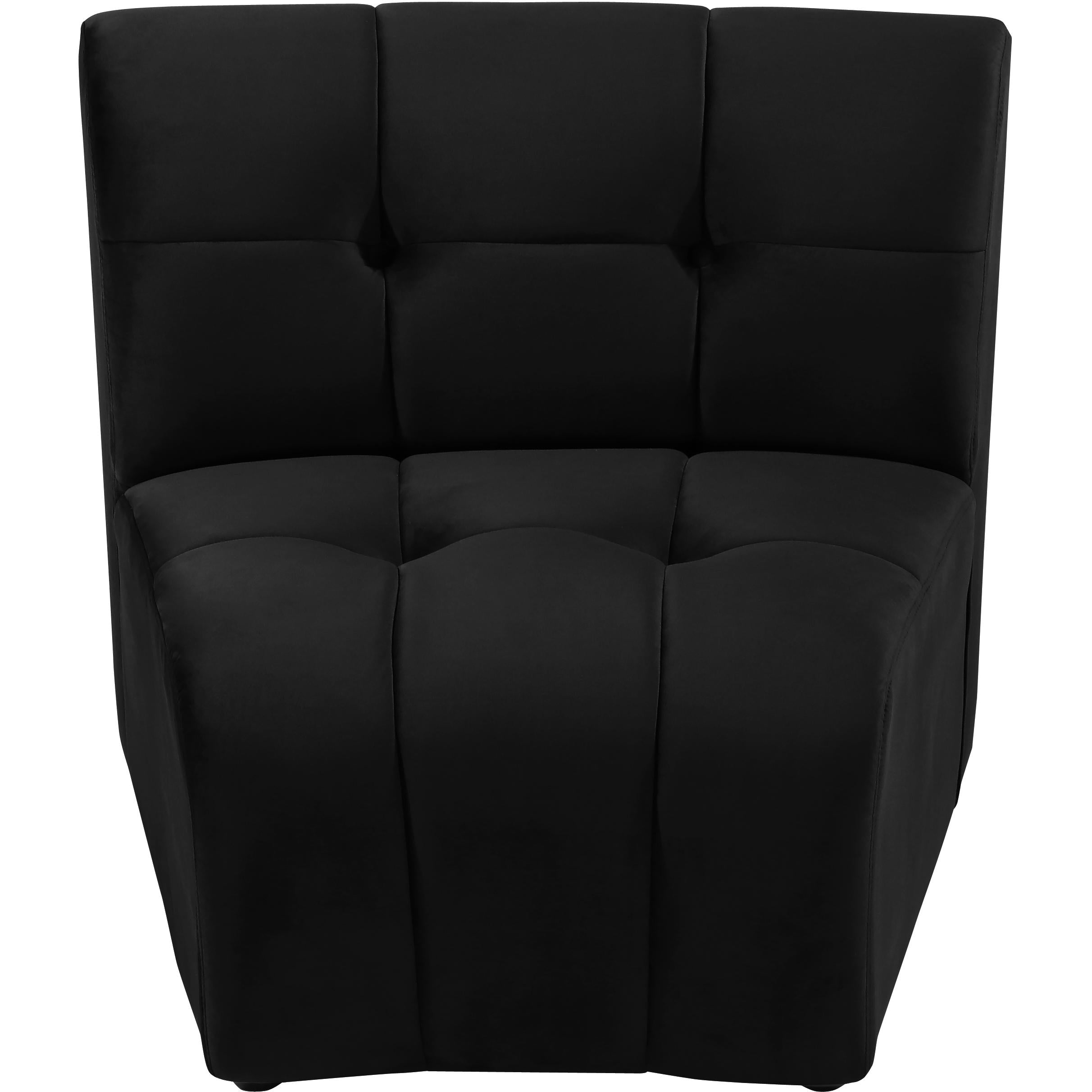 Meridian Limitless Black Velvet Modular Chair