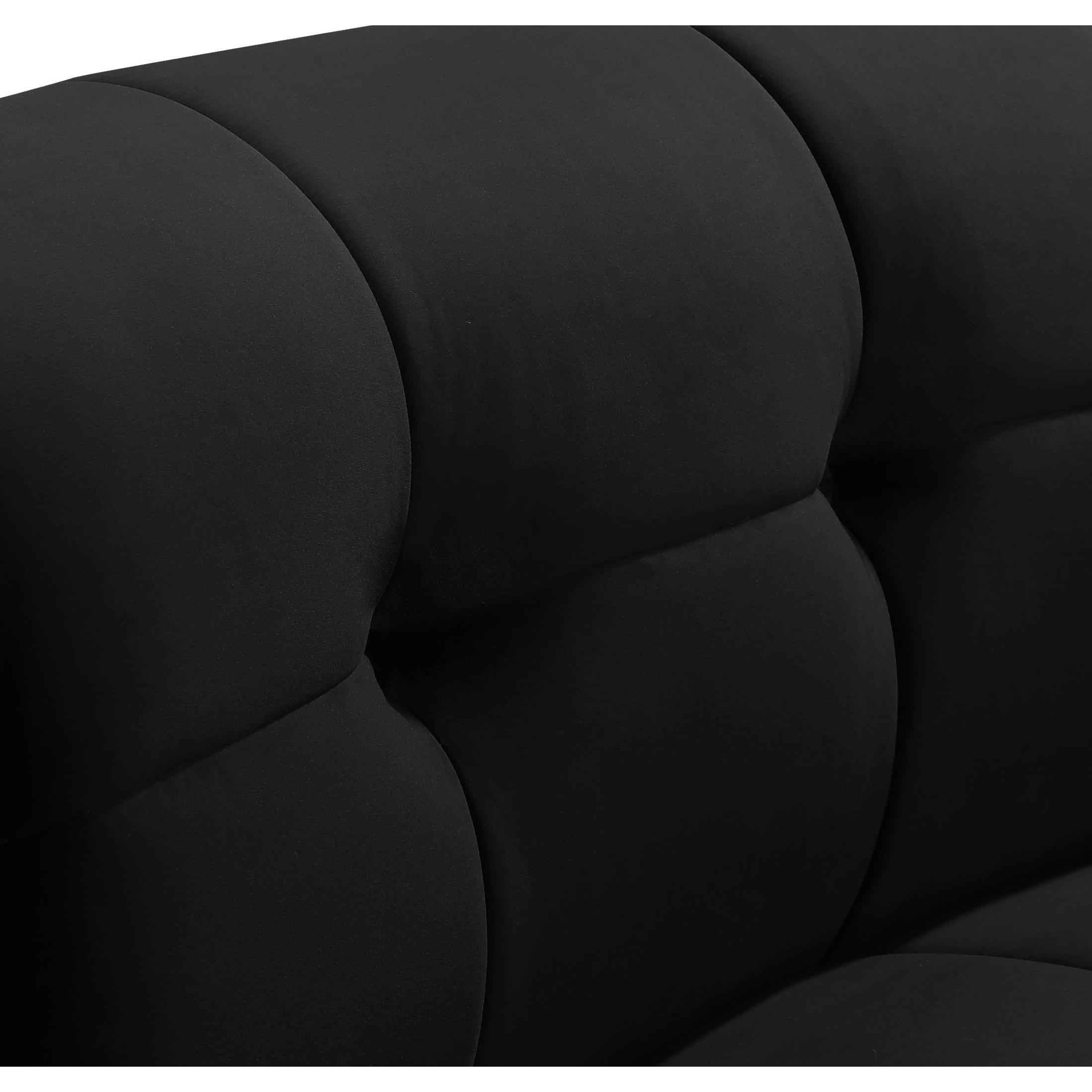 Meridian Limitless Black Velvet Modular Chair