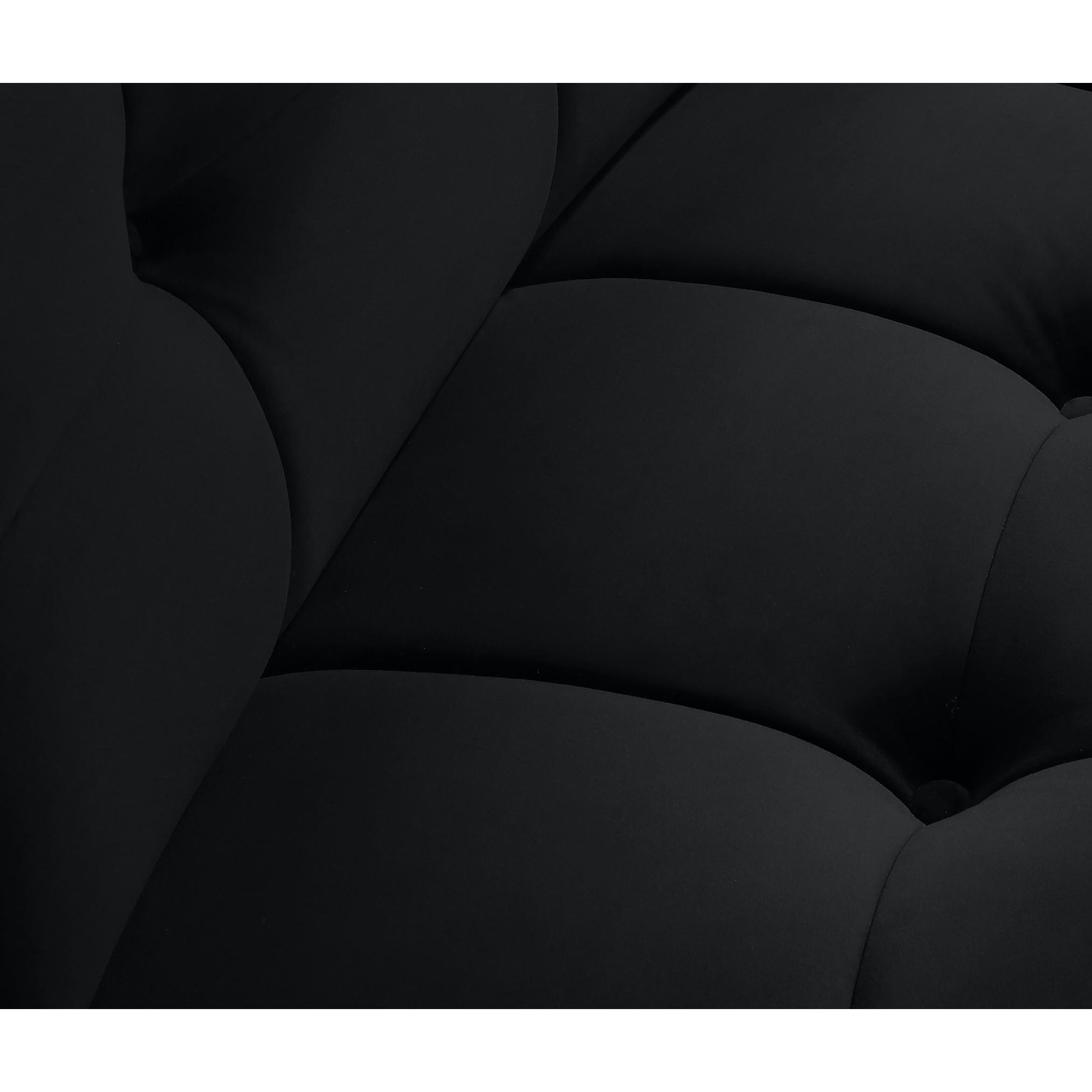 Meridian Limitless Black Velvet Modular Chair