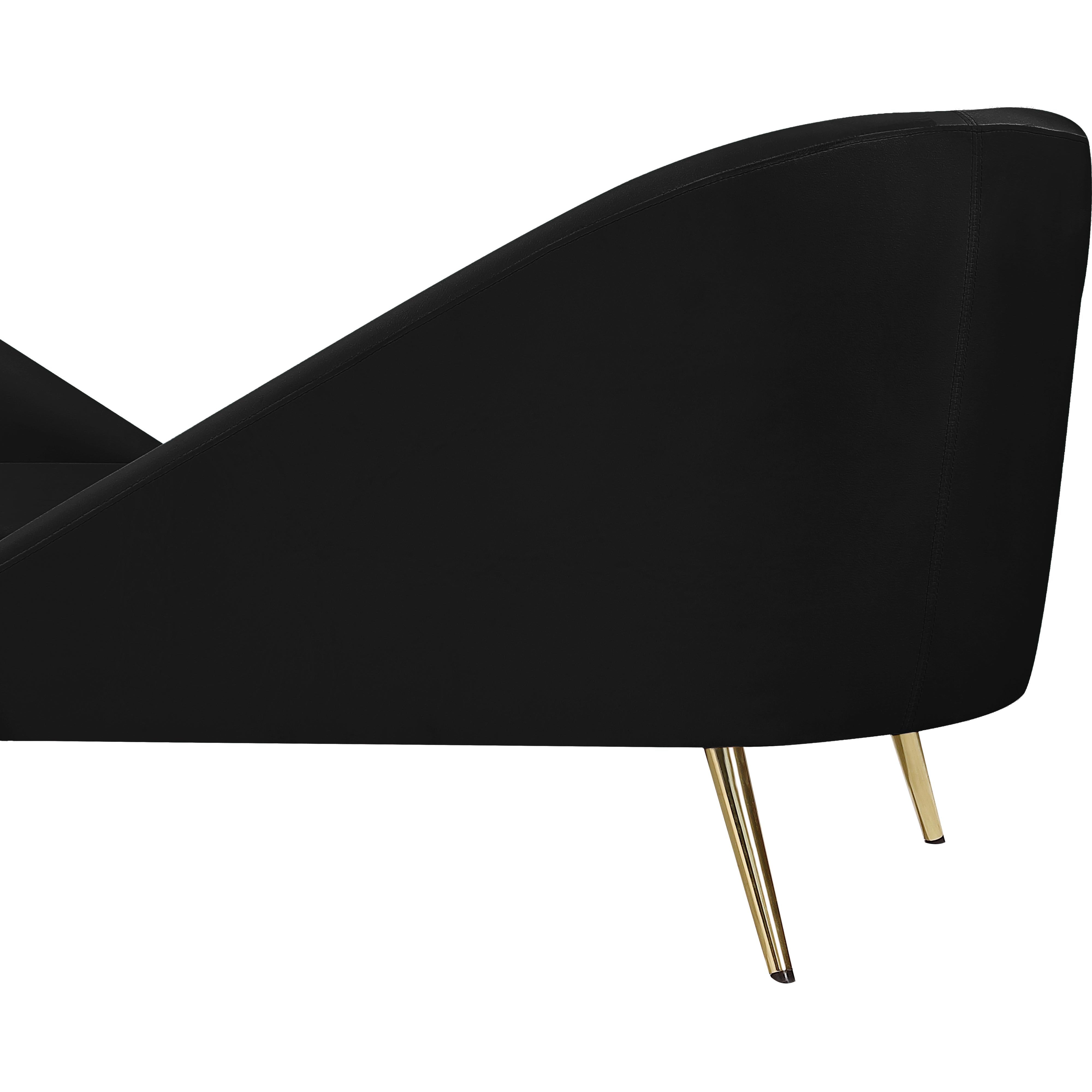 Meridian Nolan Black Velvet Chaise
