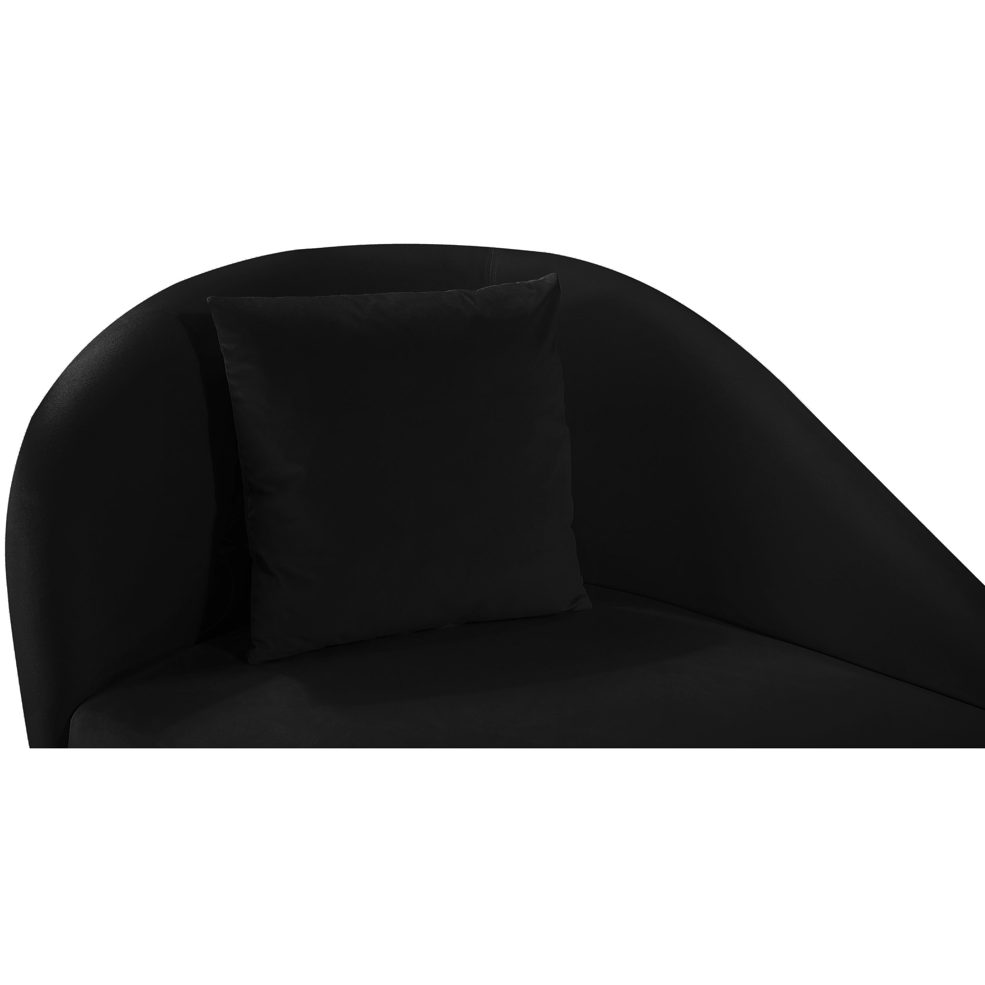 Meridian Nolan Black Velvet Chaise