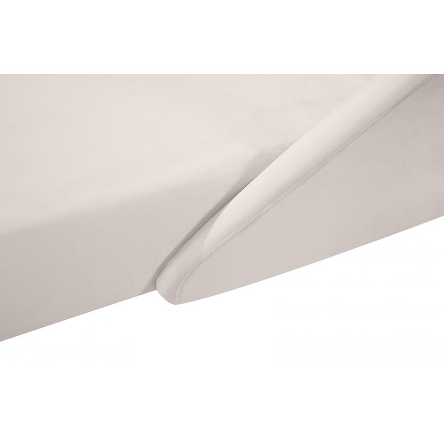 Meridian Nolan Cream Velvet Chaise