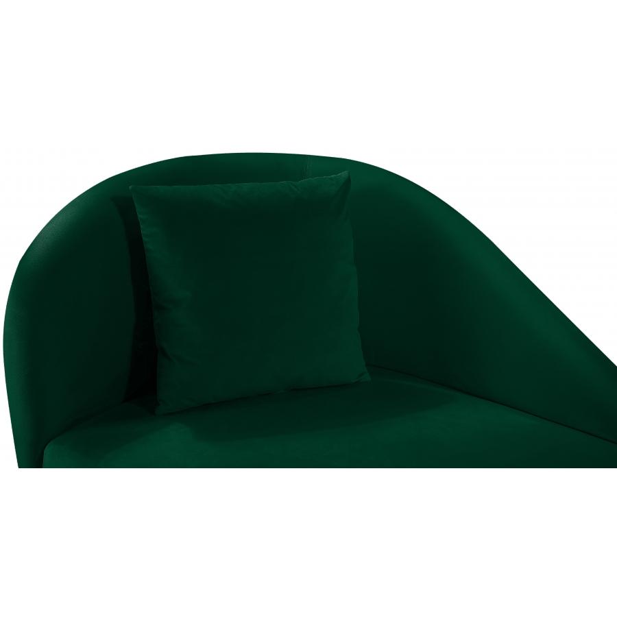 Meridian Nolan Green Velvet Chaise