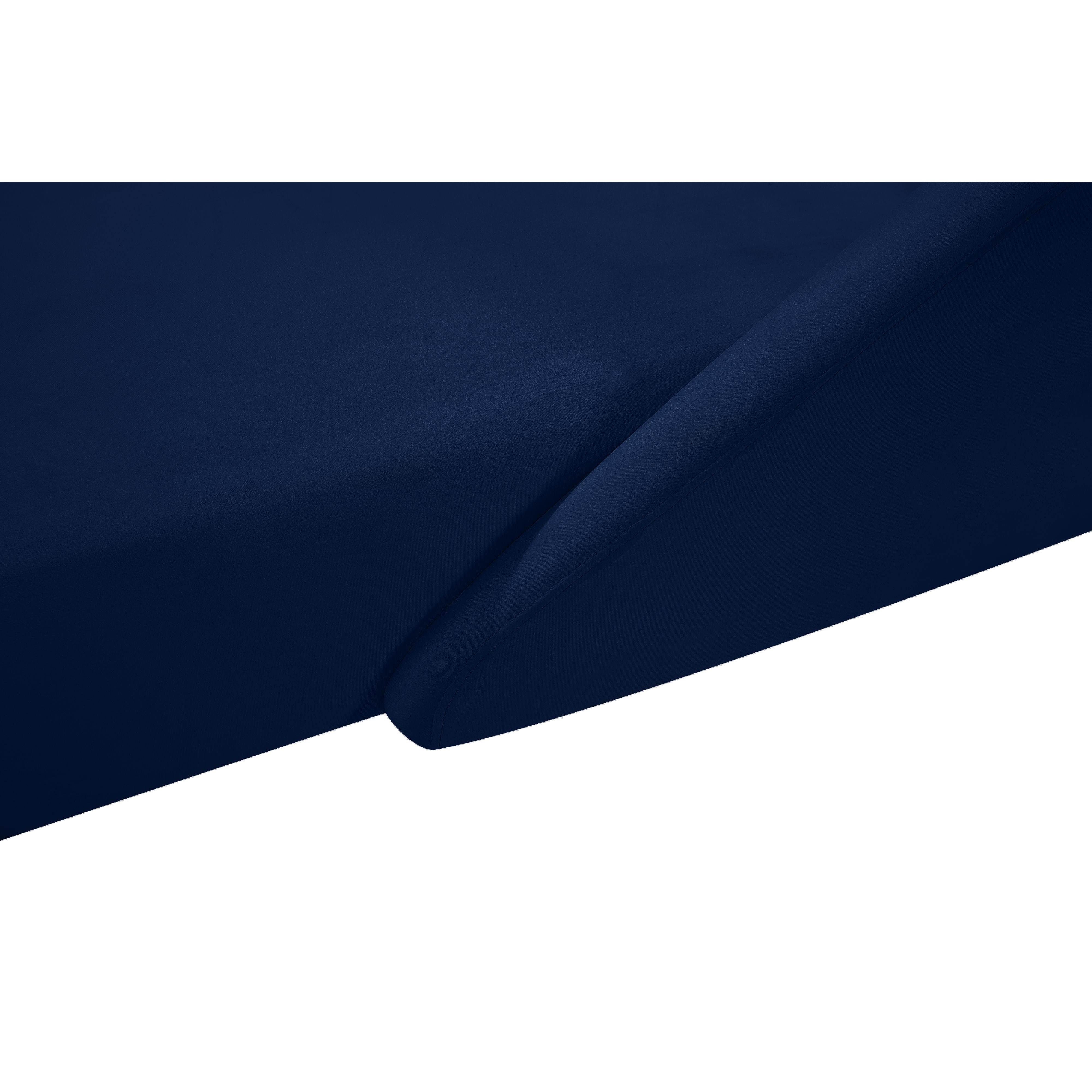 Meridian Nolan Navy Velvet Chaise